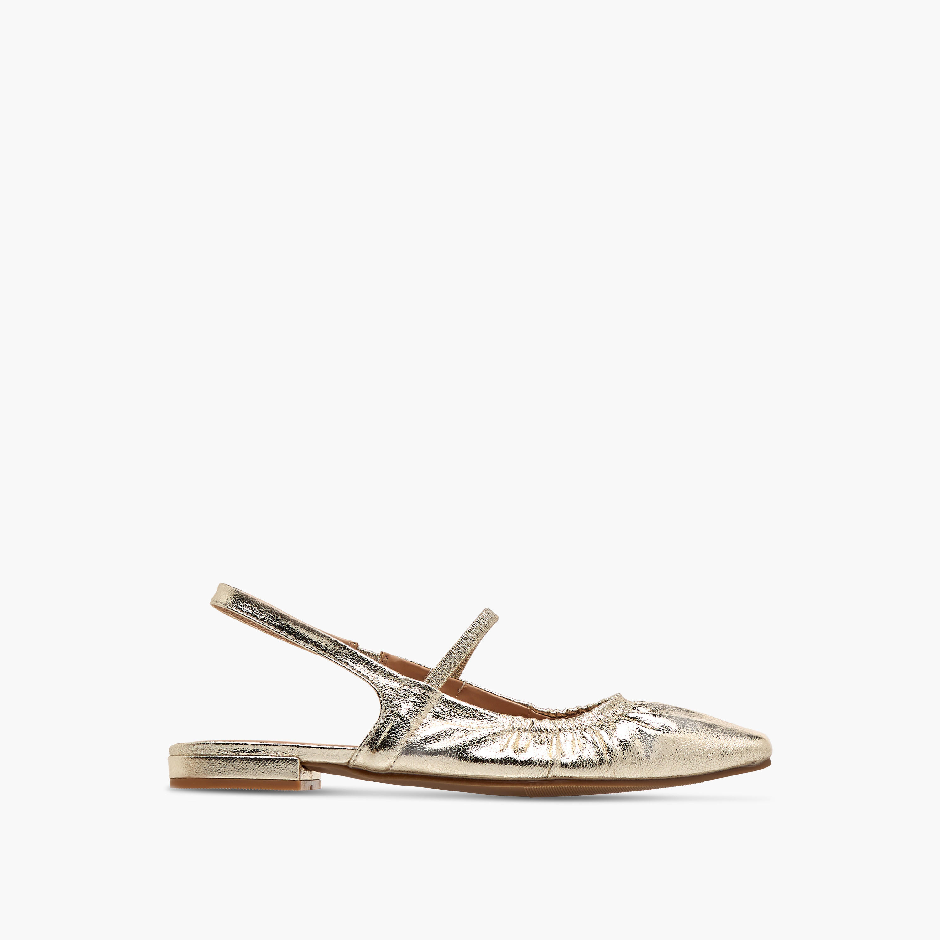 Celeste Women's Textured Slingback Sandal with Elasticated Strap-women-shoes-ballerinas-image-3