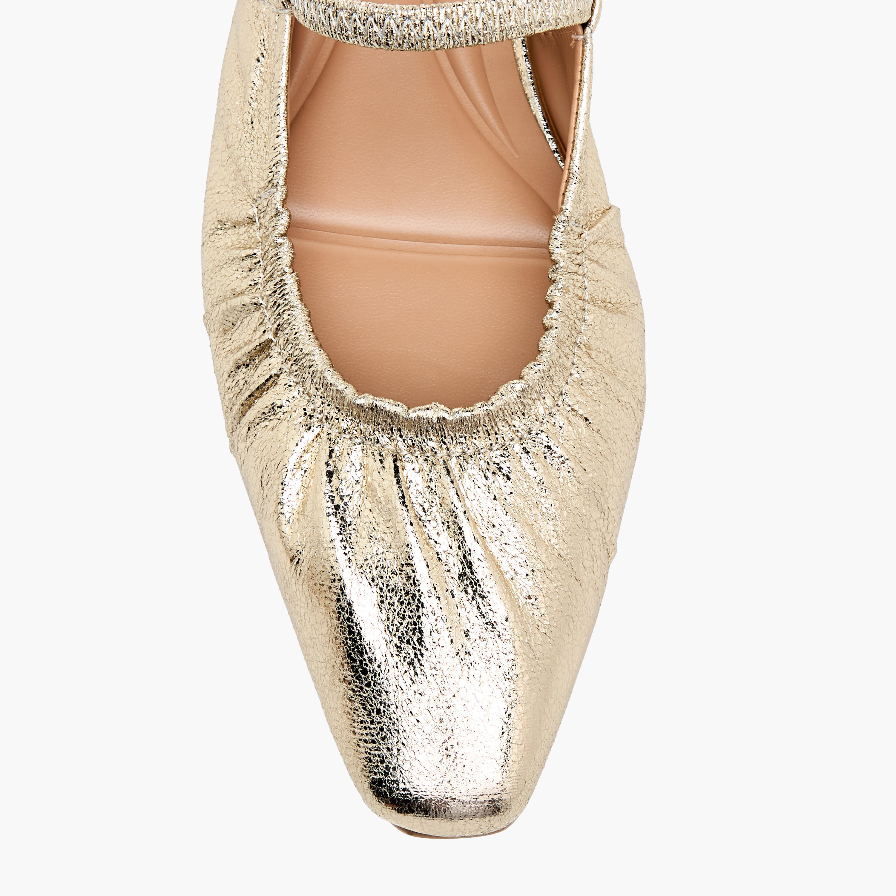 Celeste Women's Textured Slingback Sandal with Elasticated Strap-women-shoes-ballerinas-image-4