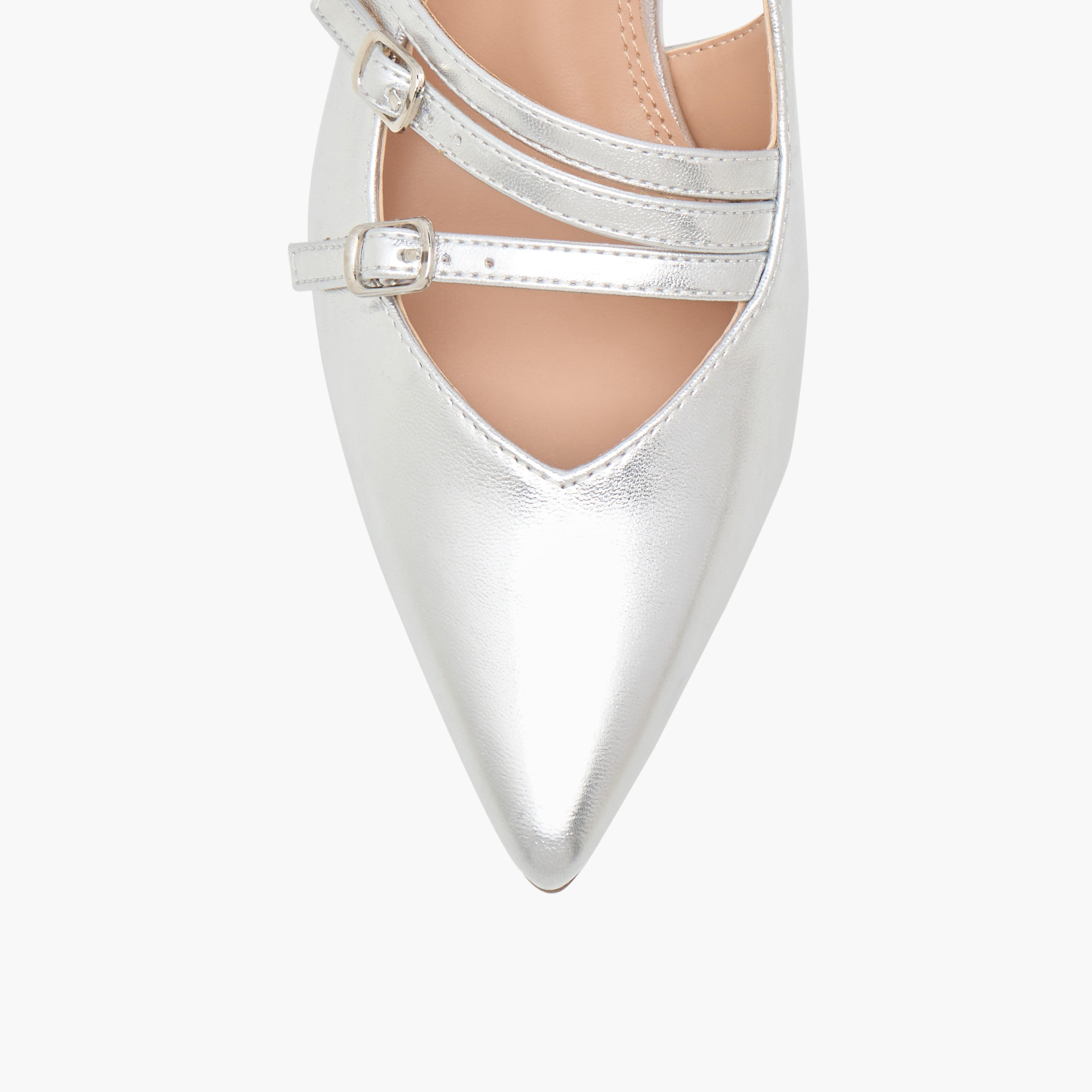 Celeste Women's Pointed Toe Shoes with Kitten Heels and Pin Buckle Closure-women-shoes-heels-image-4