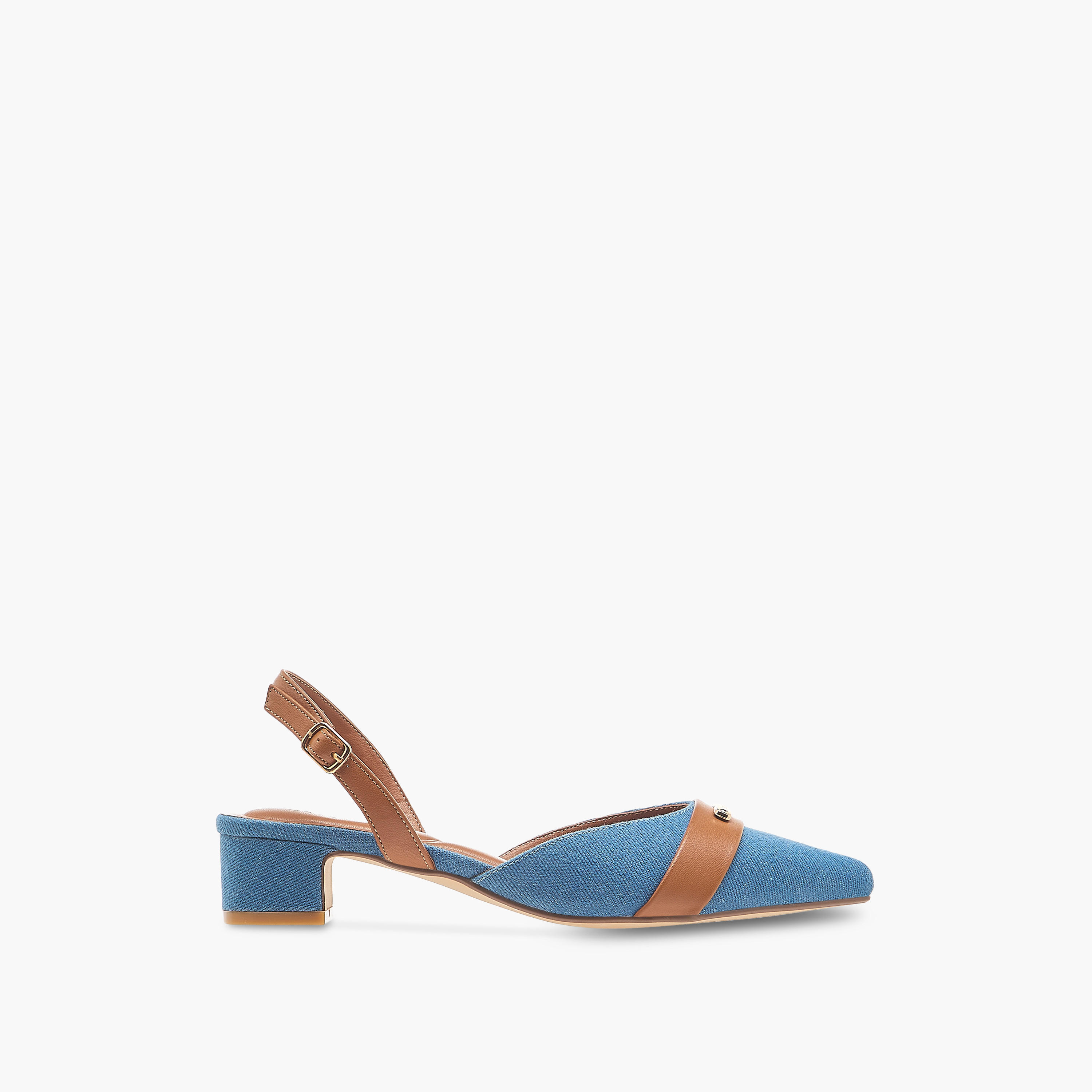 Celeste Women's Pointed Toe Block Heeled Shoes with Buckle Closure-women-shoes-sandals-heeled-image-3