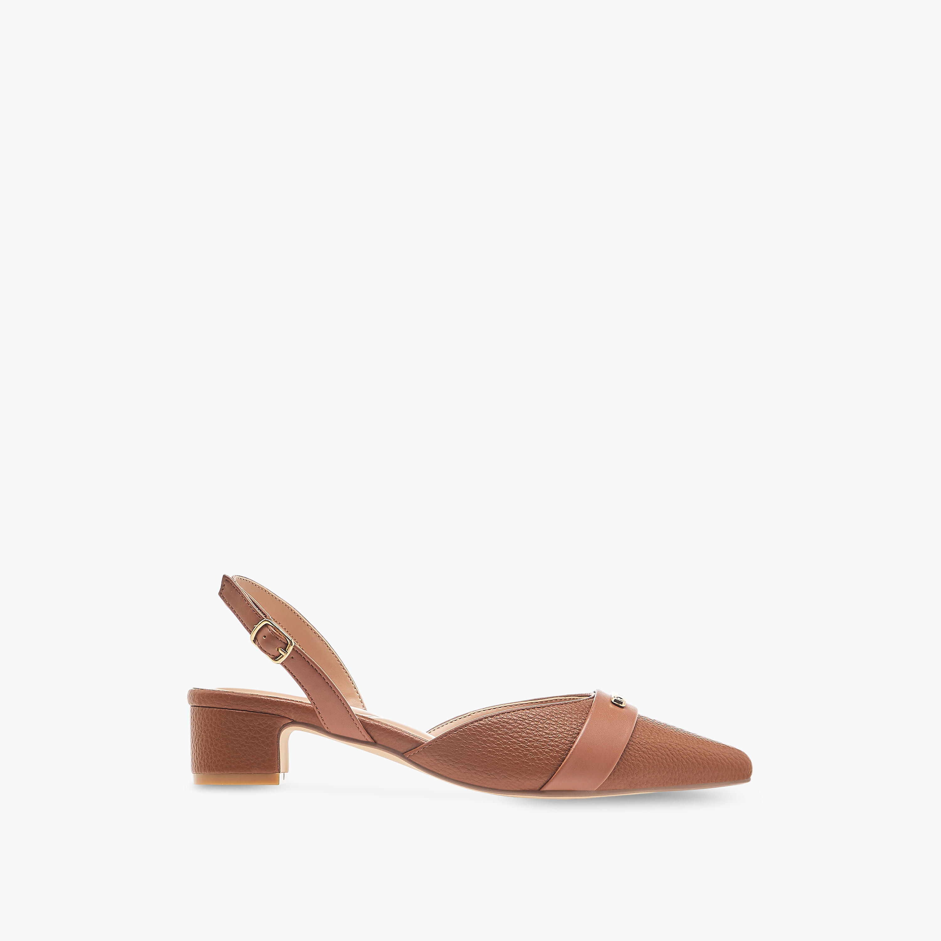 Celeste Women's Pointed Toe Block Heeled Shoes with Buckle Closure-women-shoes-sandals-heeled-image-3