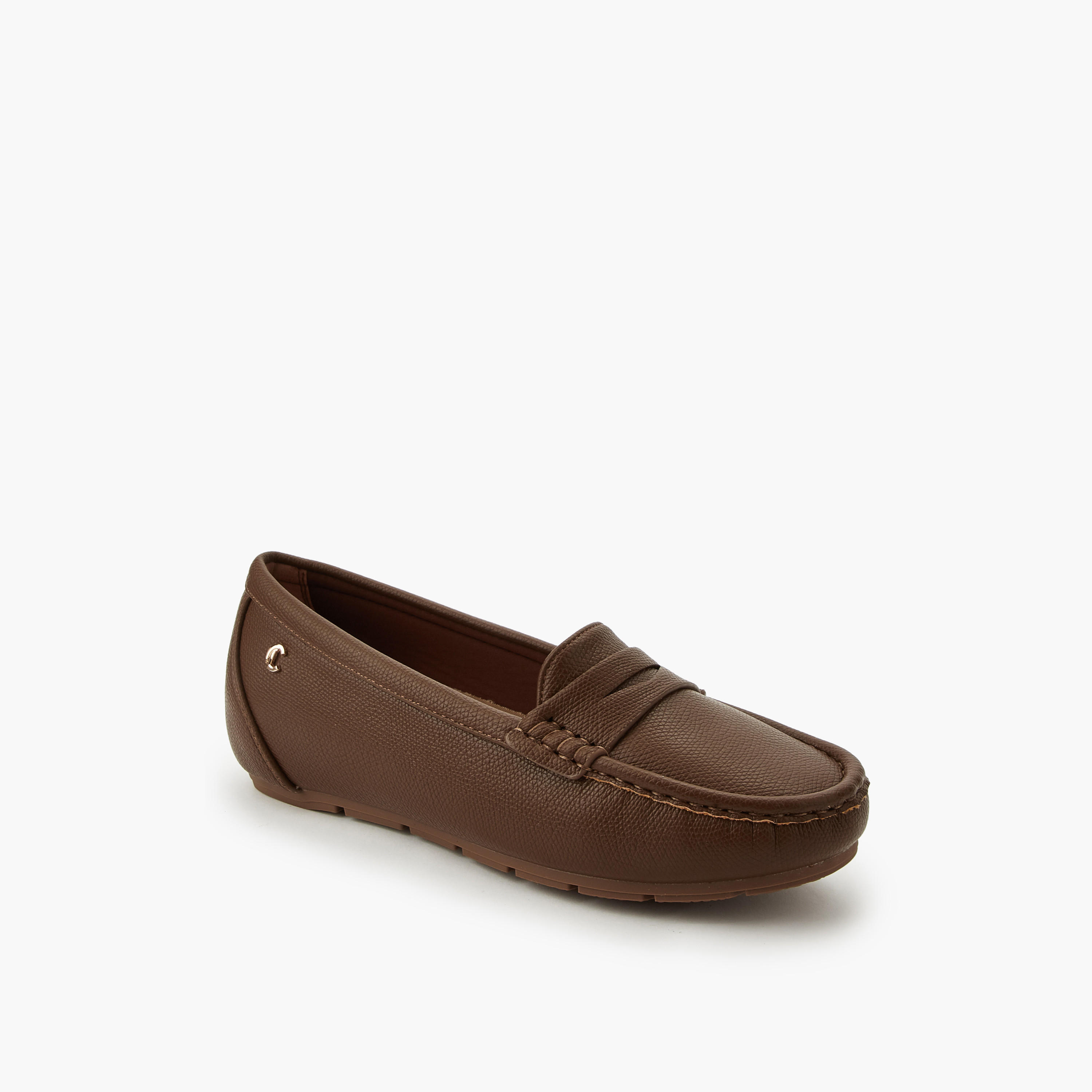 حذاء سهل الارتداء بارز الملمس للنساء من لو كونفورت-women-shoes-flats-loafers-image-2