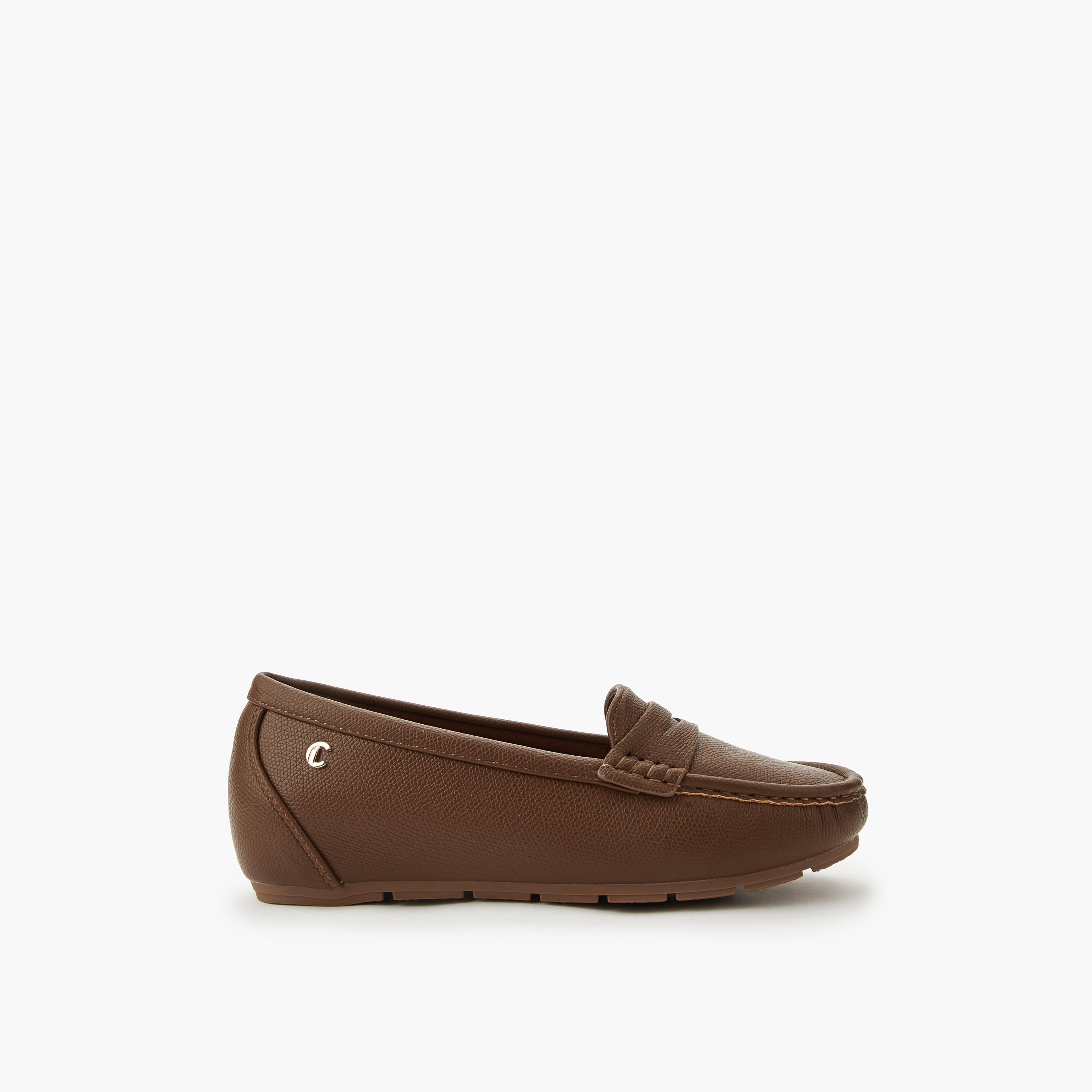 حذاء سهل الارتداء بارز الملمس للنساء من لو كونفورت-women-shoes-flats-loafers-image-3