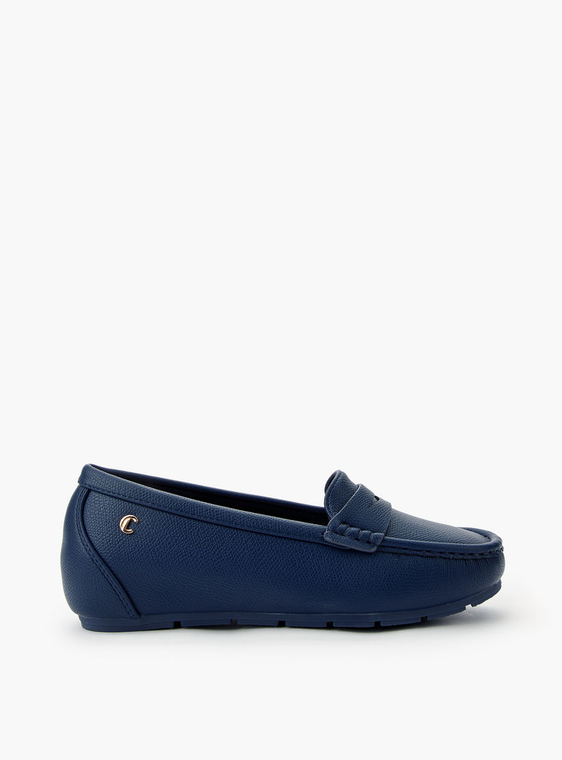Le Confort Women Textured Loafers-women-shoes-flats-loafers-image-3