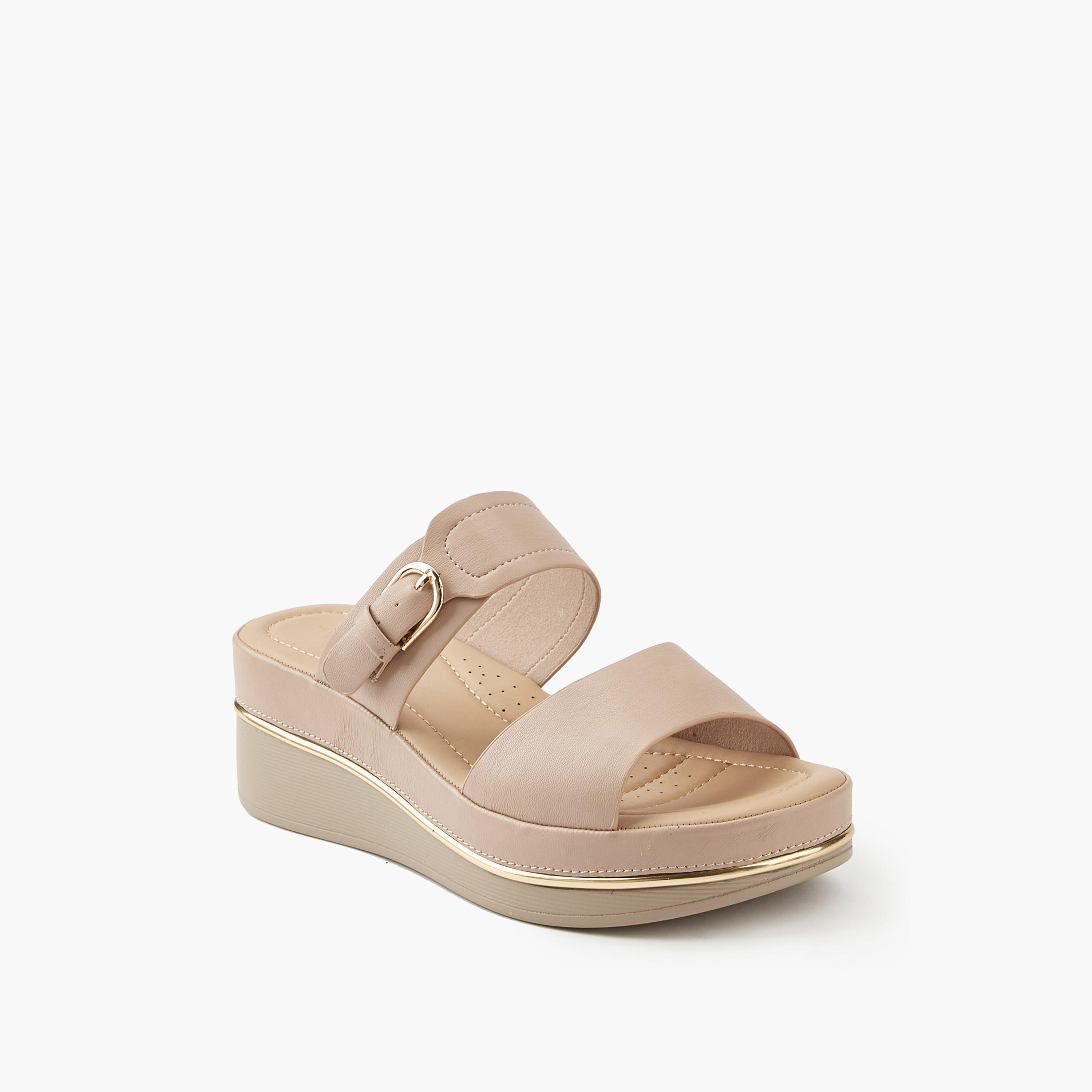 Flora Bella Buckle Accent Slip-On Sandals-women-shoes-sandals-heeled-image-3