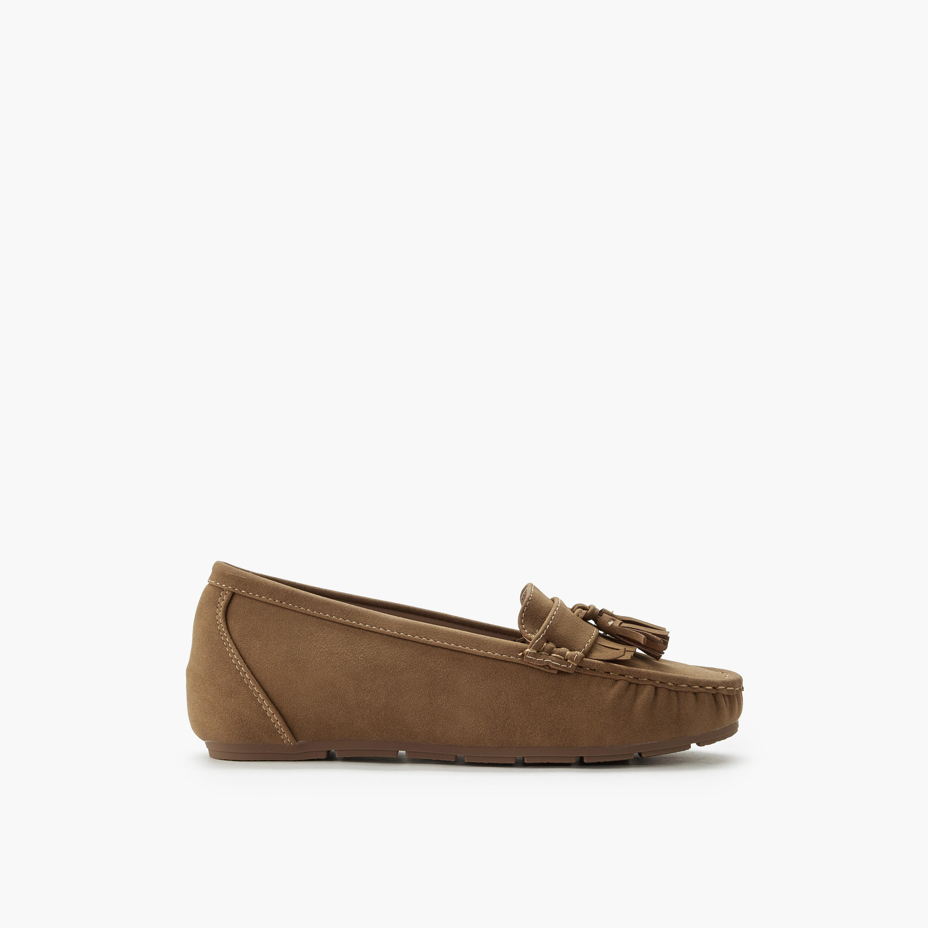 Le Confort Women Suede Tassel Detail Loafers-women-shoes-loafersandmoccasins-image-3