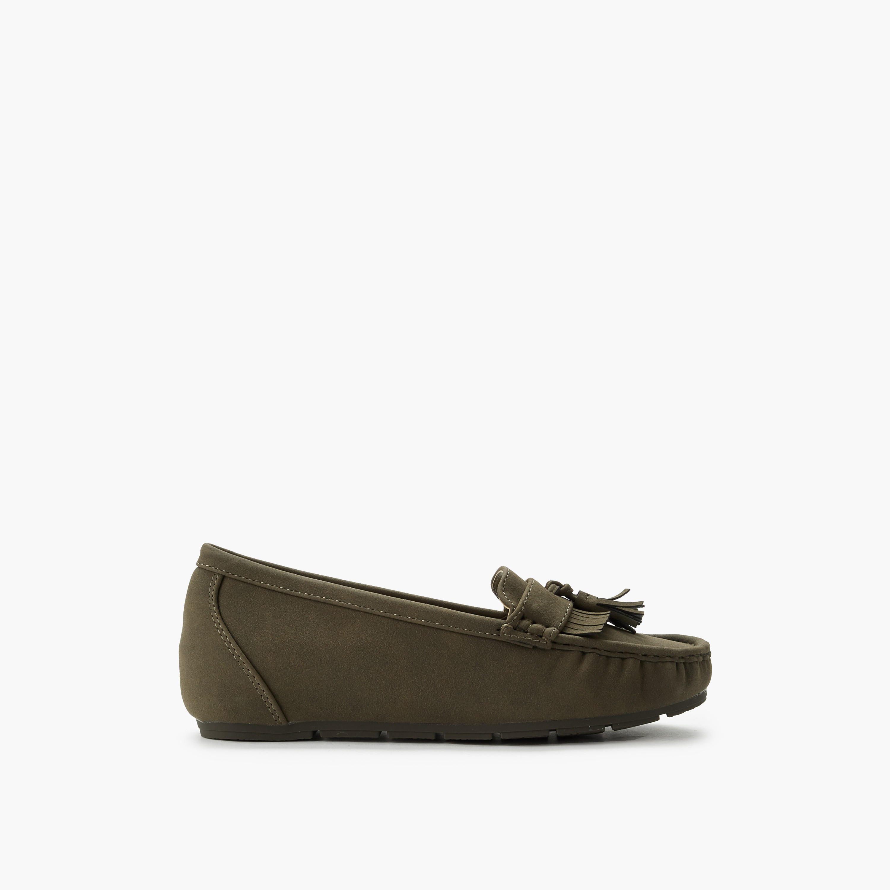 Le Confort Women Suede Tassel Detail Loafers-women-shoes-loafersandmoccasins-image-3