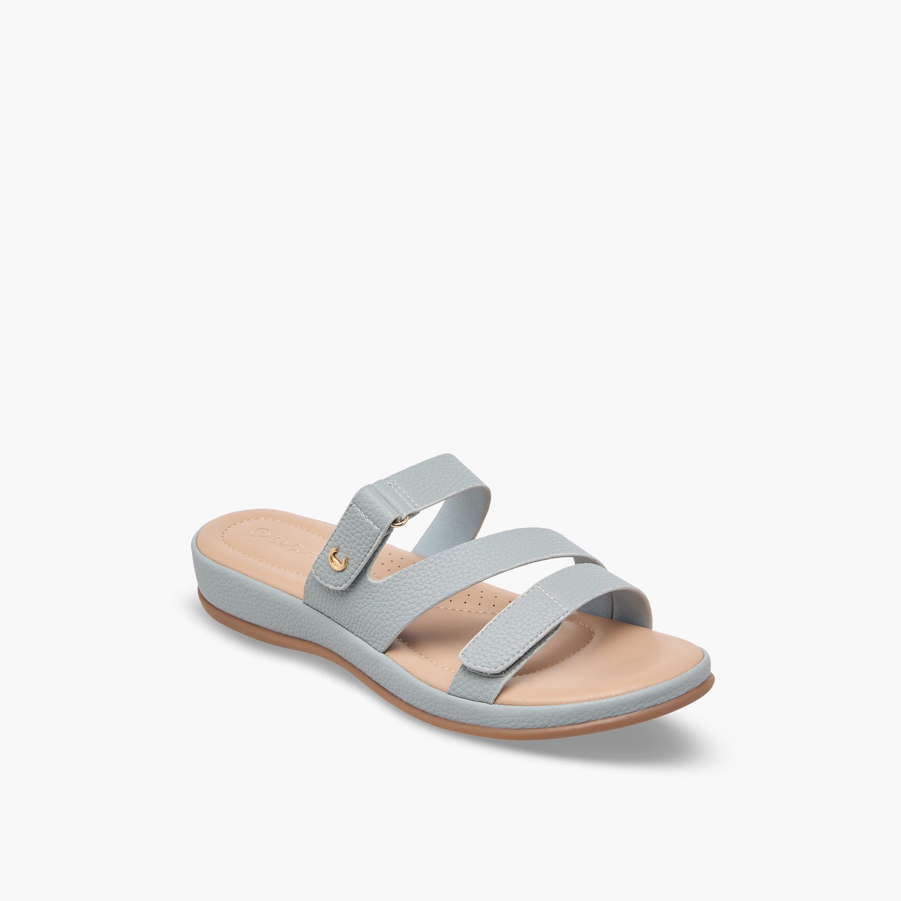 Le Confort Women Textured Comfort Sandals-women-shoes-flats-sandals-image-2