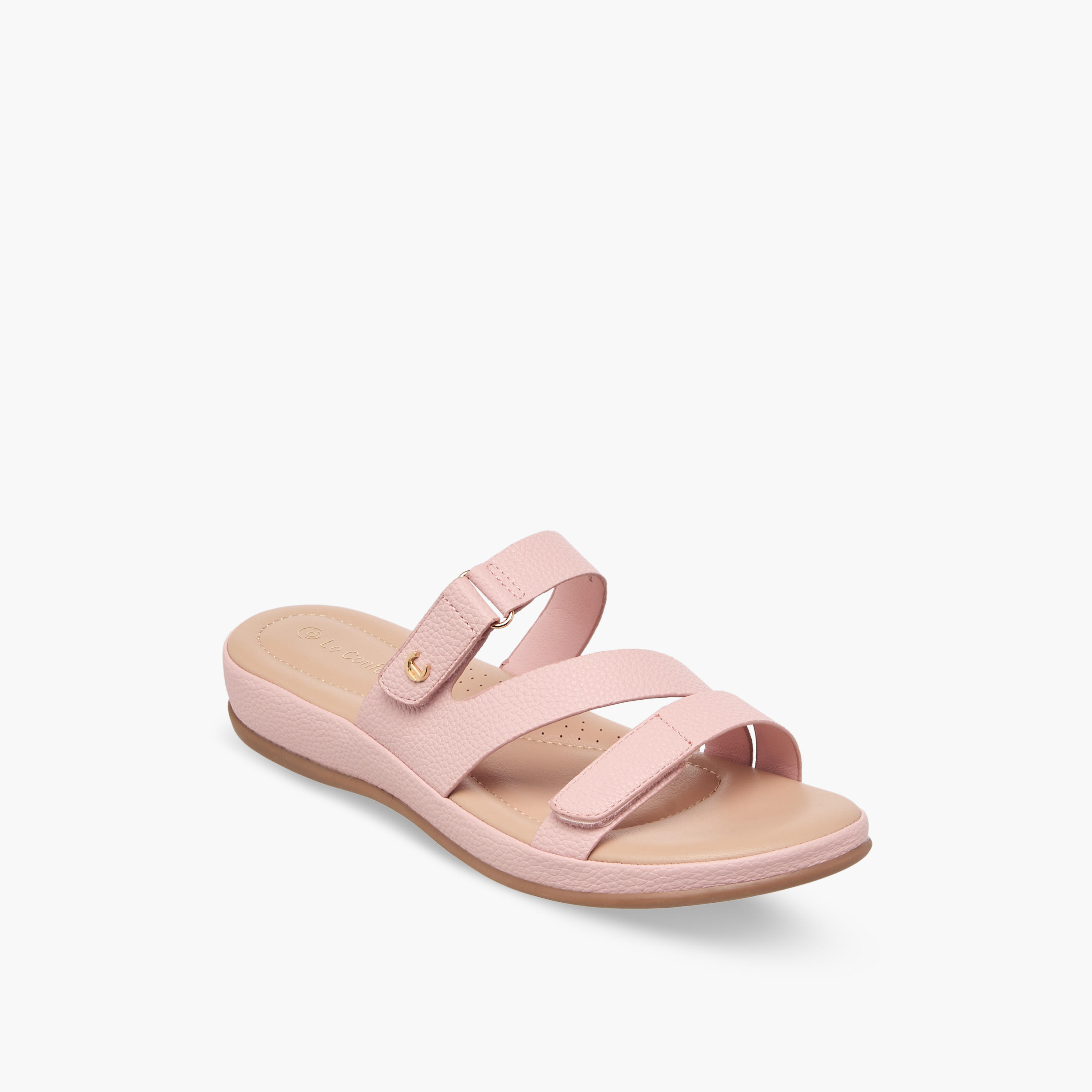 Le Confort Women Textured Comfort Sandals-women-shoes-flats-sandals-image-2