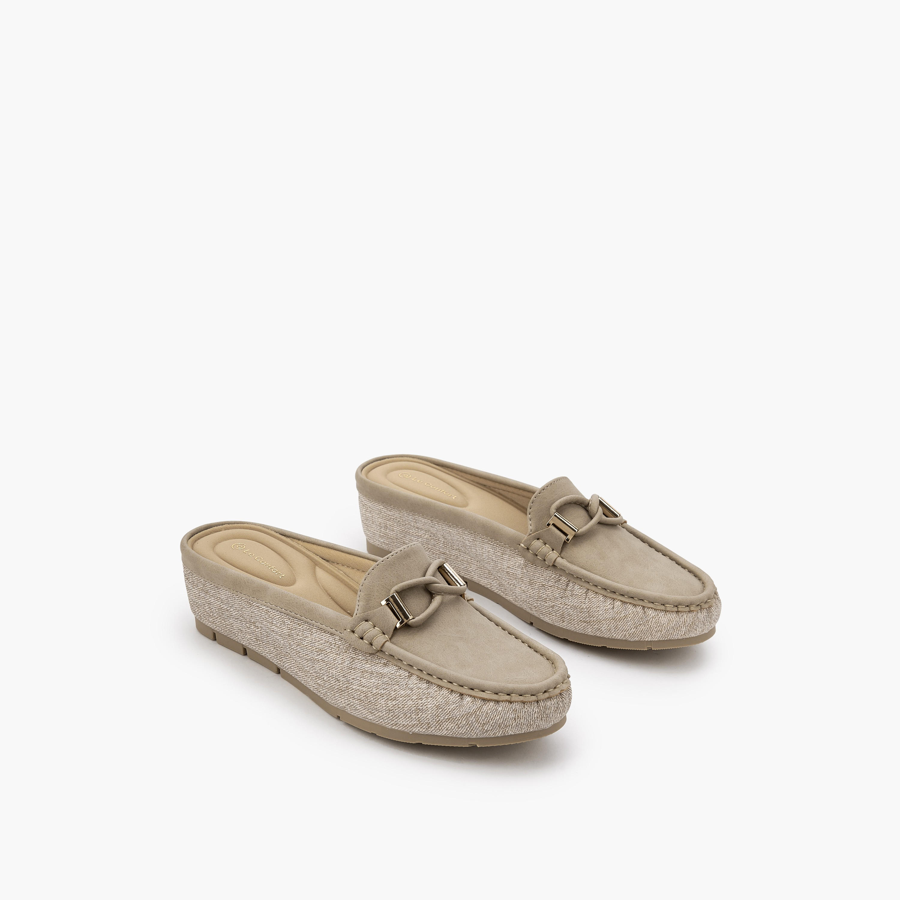 Le Confort Women Wedge Heel Mules-women-shoes-flats-mules-image-1