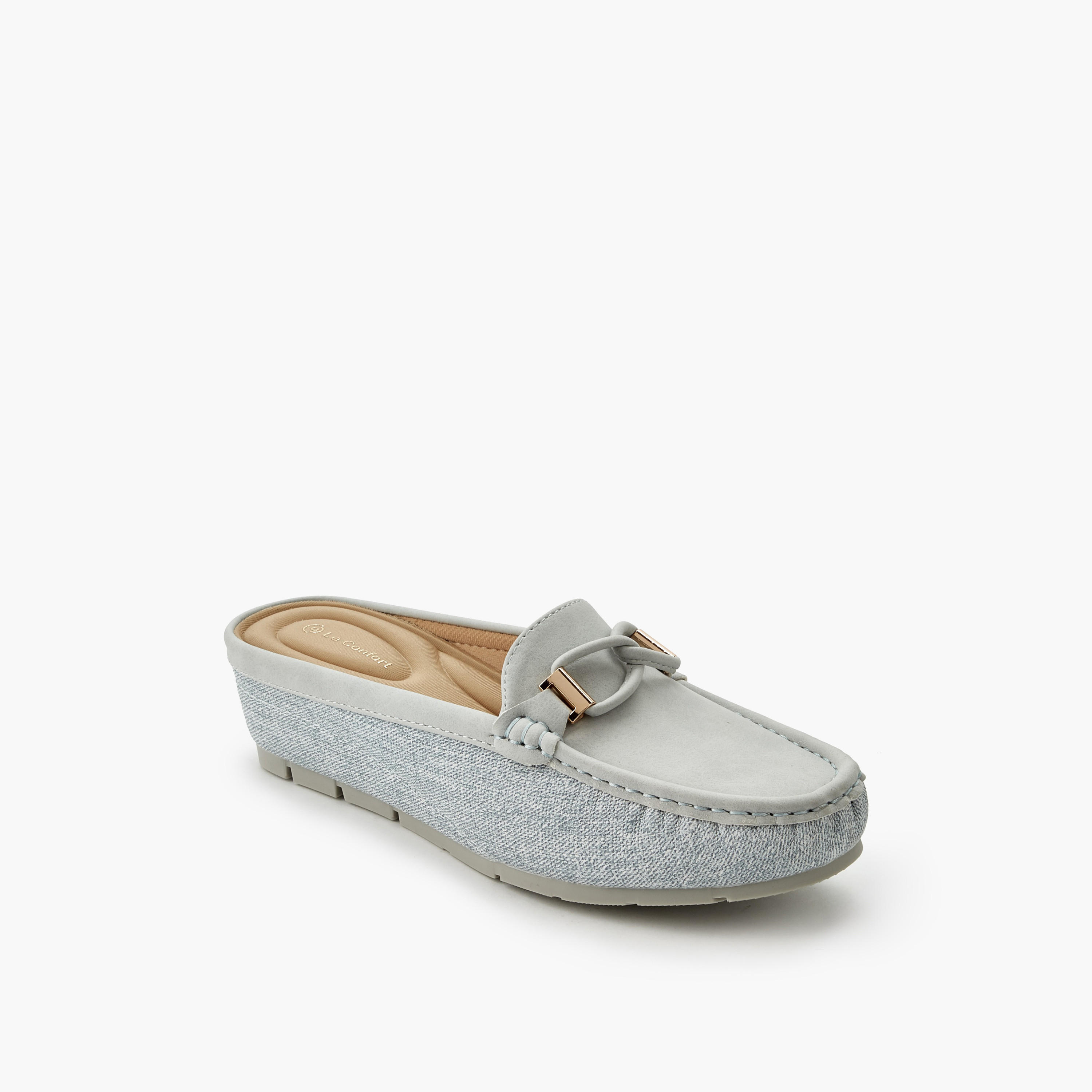 Le Confort Women Wedge Heel Mules-women-shoes-flats-mules-image-2
