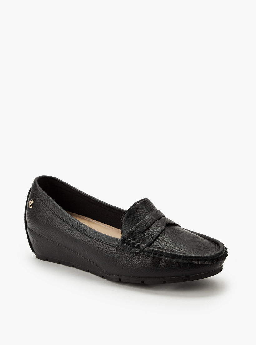 حذاء سهل الارتداء بكعب ويدج للنساء من لو كونفورت-women-shoes-loafersandmoccasins-image-2