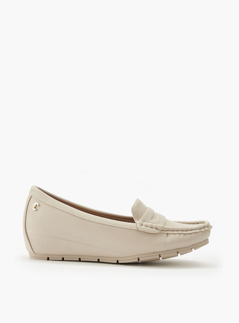 حذاء سهل الارتداء بكعب ويدج للنساء من لو كونفورت-women-shoes-loafersandmoccasins-image-3