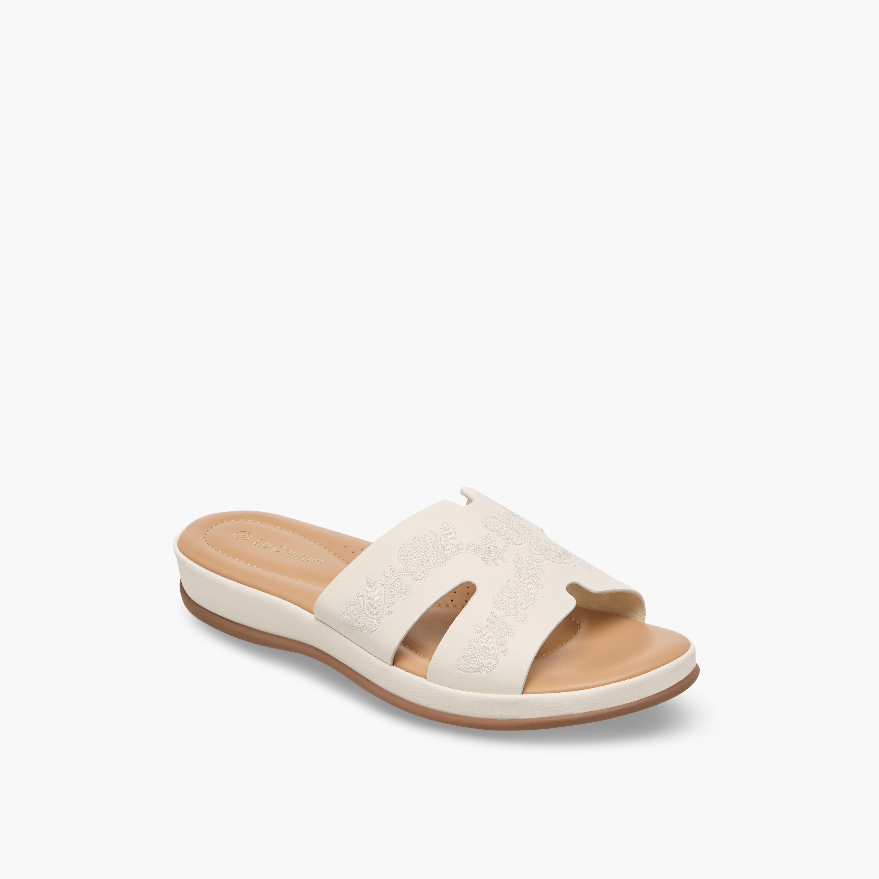 Le Confort Women Embroidered Comfort Sandals-women-shoes-flats-sandals-image-2