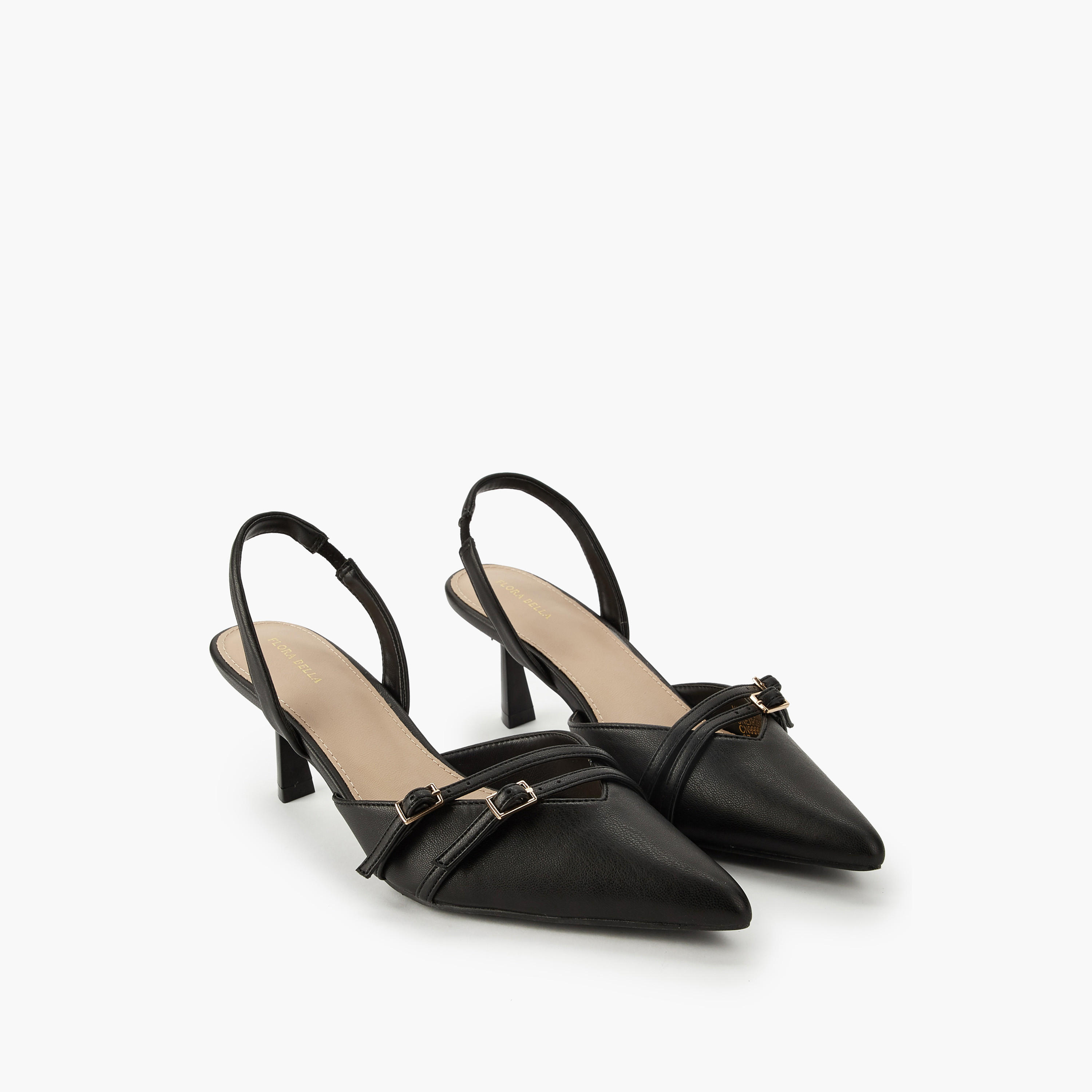 Flora Bella Women Buckle Accent Slingback Shoes-women-shoes-heels-image-1
