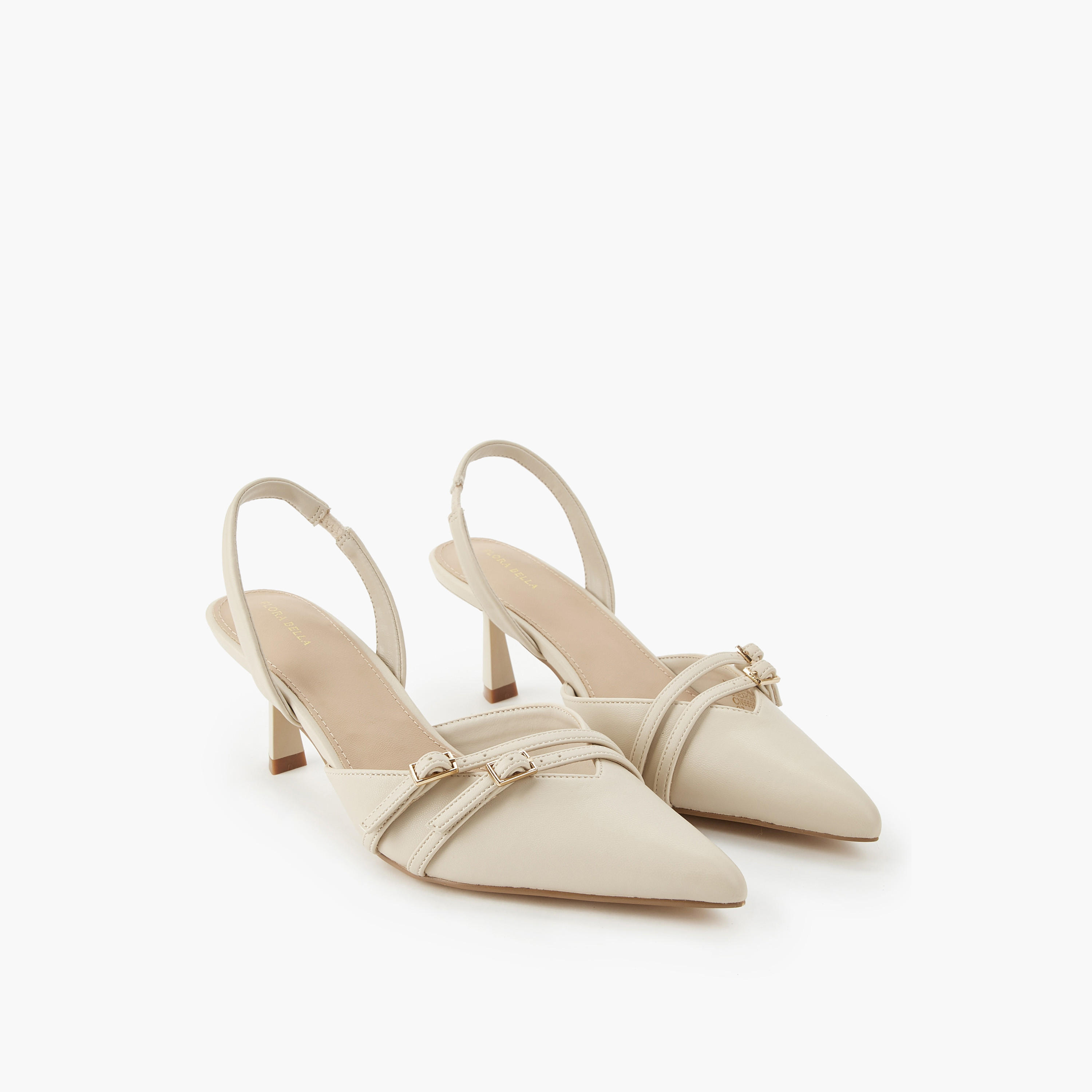 Flora Bella Women Buckle Accent Slingback Shoes-women-shoes-heels-image-1