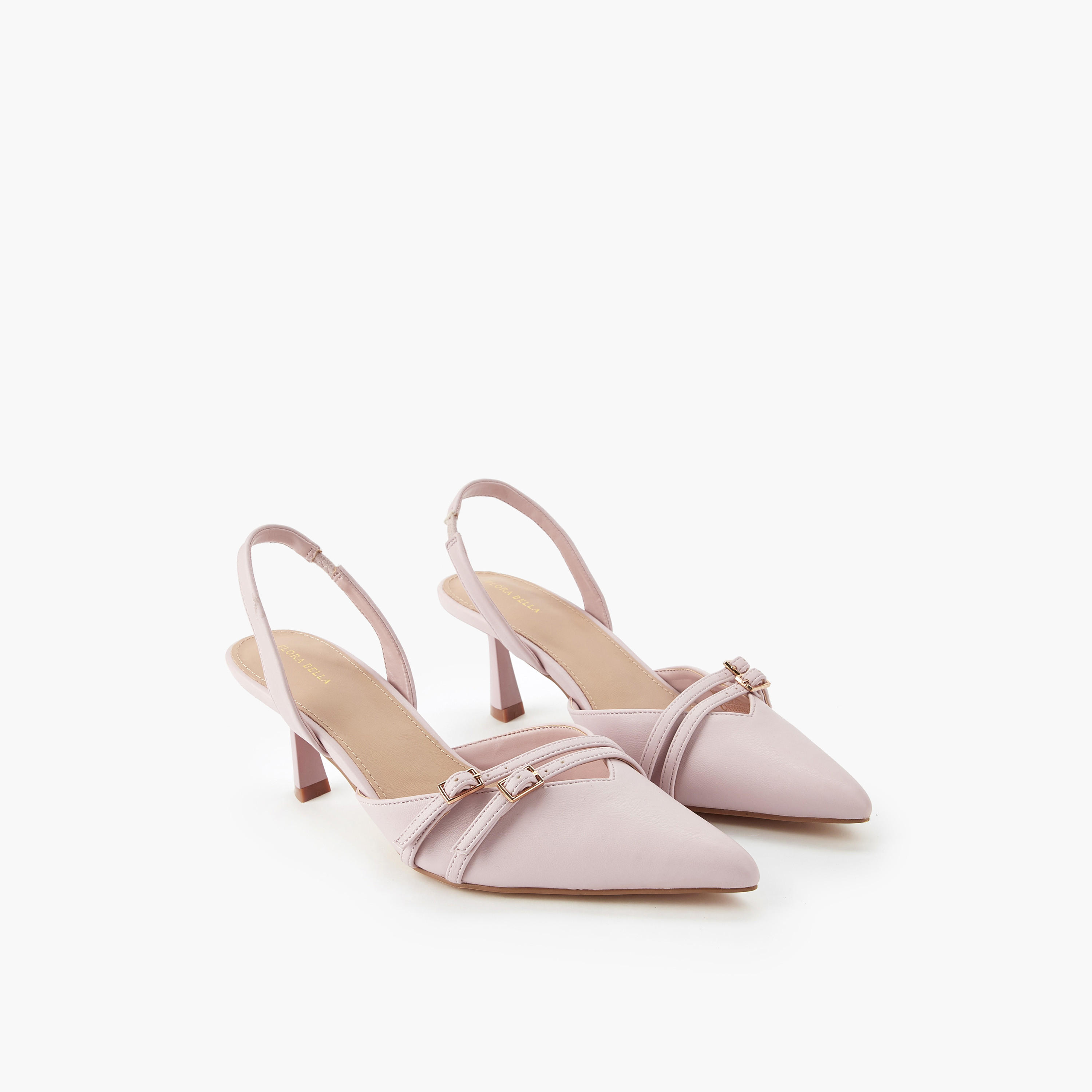 Flora Bella Women Buckle Accent Slingback Shoes-women-shoes-heels-image-1