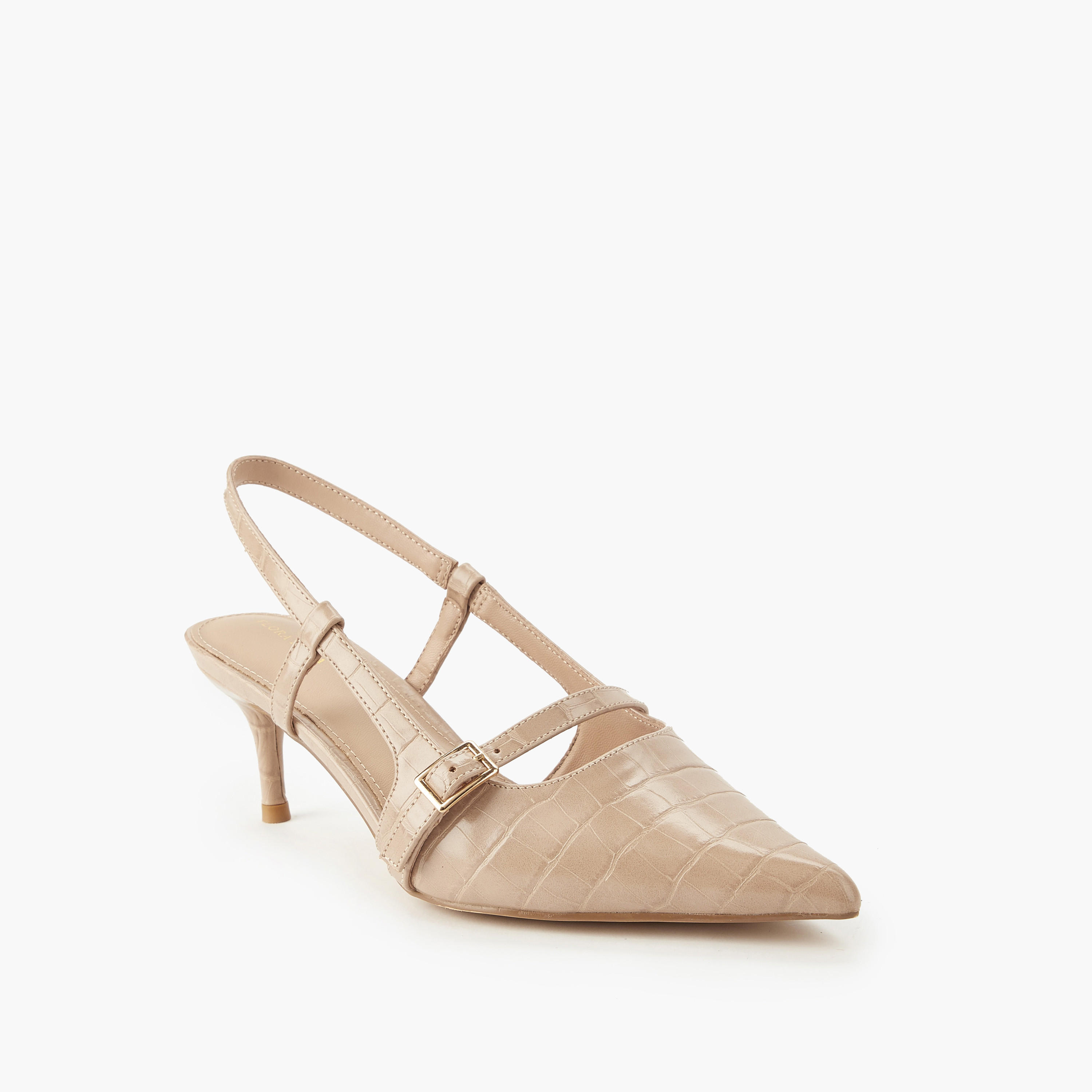 حذاء بحزام خلفي وإبزيم للنساء من فلورا بيلا-women-shoes-heels-image-3