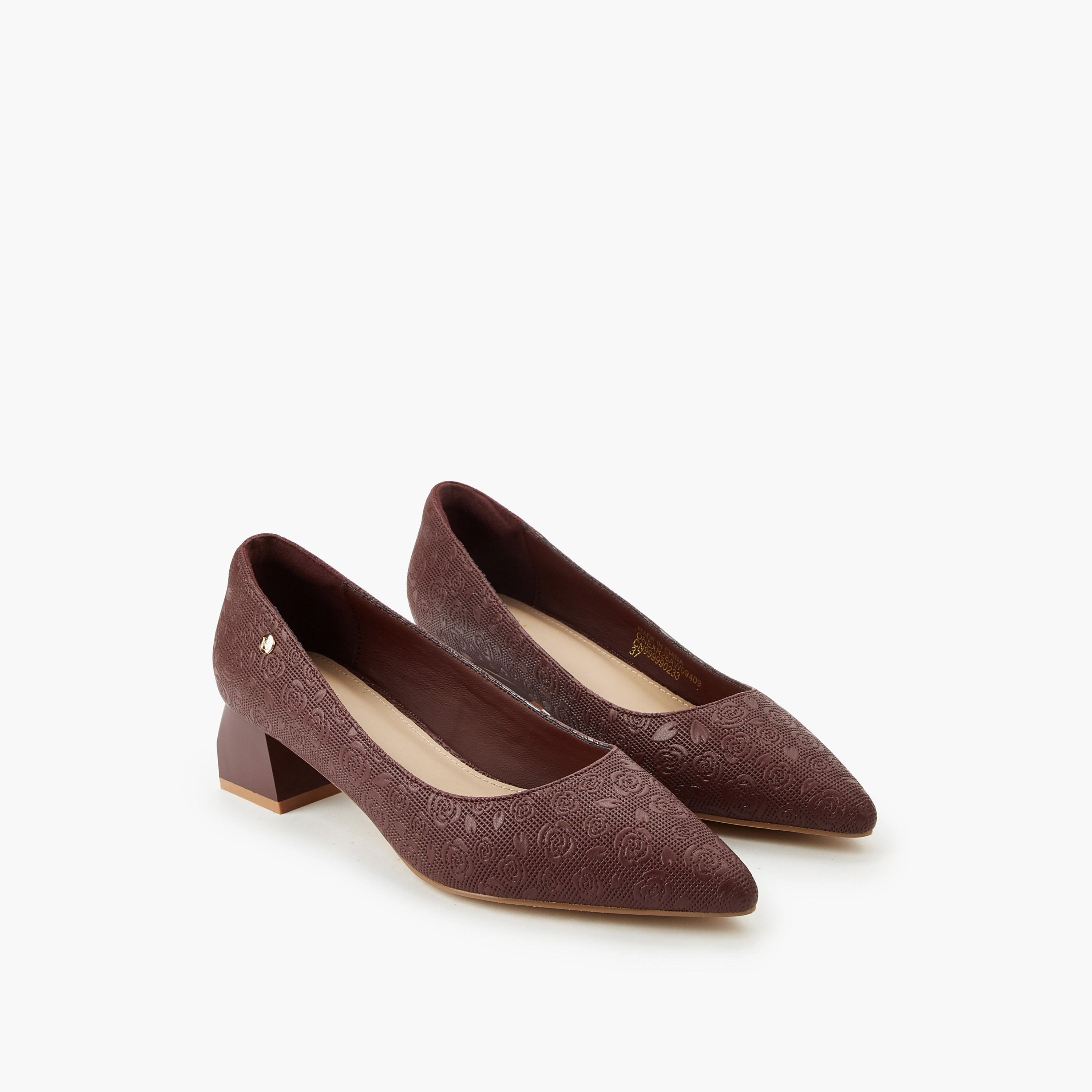 حذاء كلاسيكي بكعب عريض للنساء من فلورا بيلا-women-shoes-heels-image-1