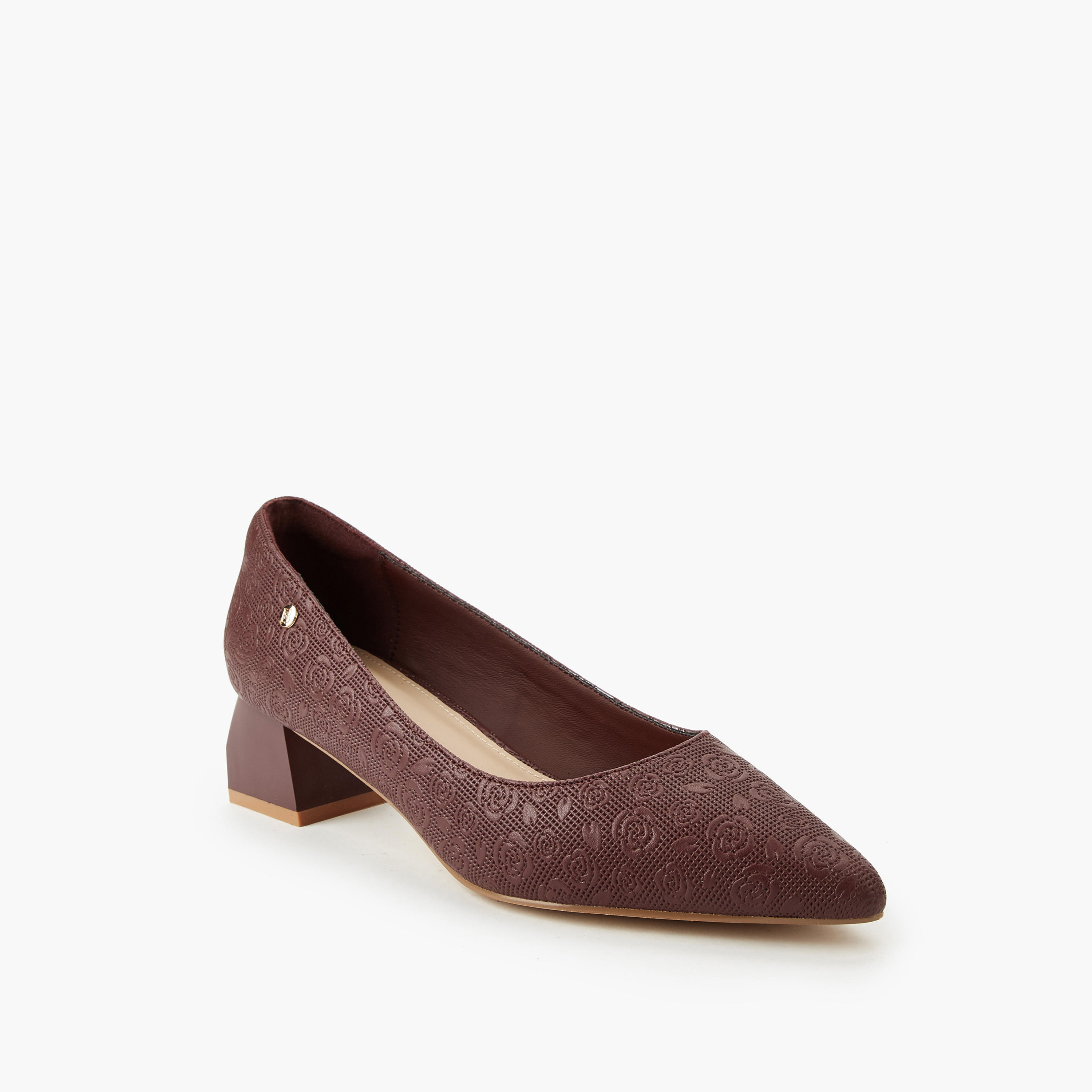 حذاء كلاسيكي بكعب عريض للنساء من فلورا بيلا-women-shoes-heels-image-3
