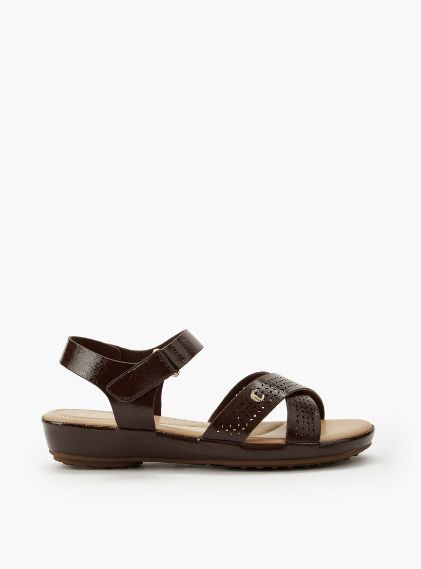 صندل بشريط إغلاق لاصق للنساء من لو كونفورت-women-shoes-sandals-flats-image-3