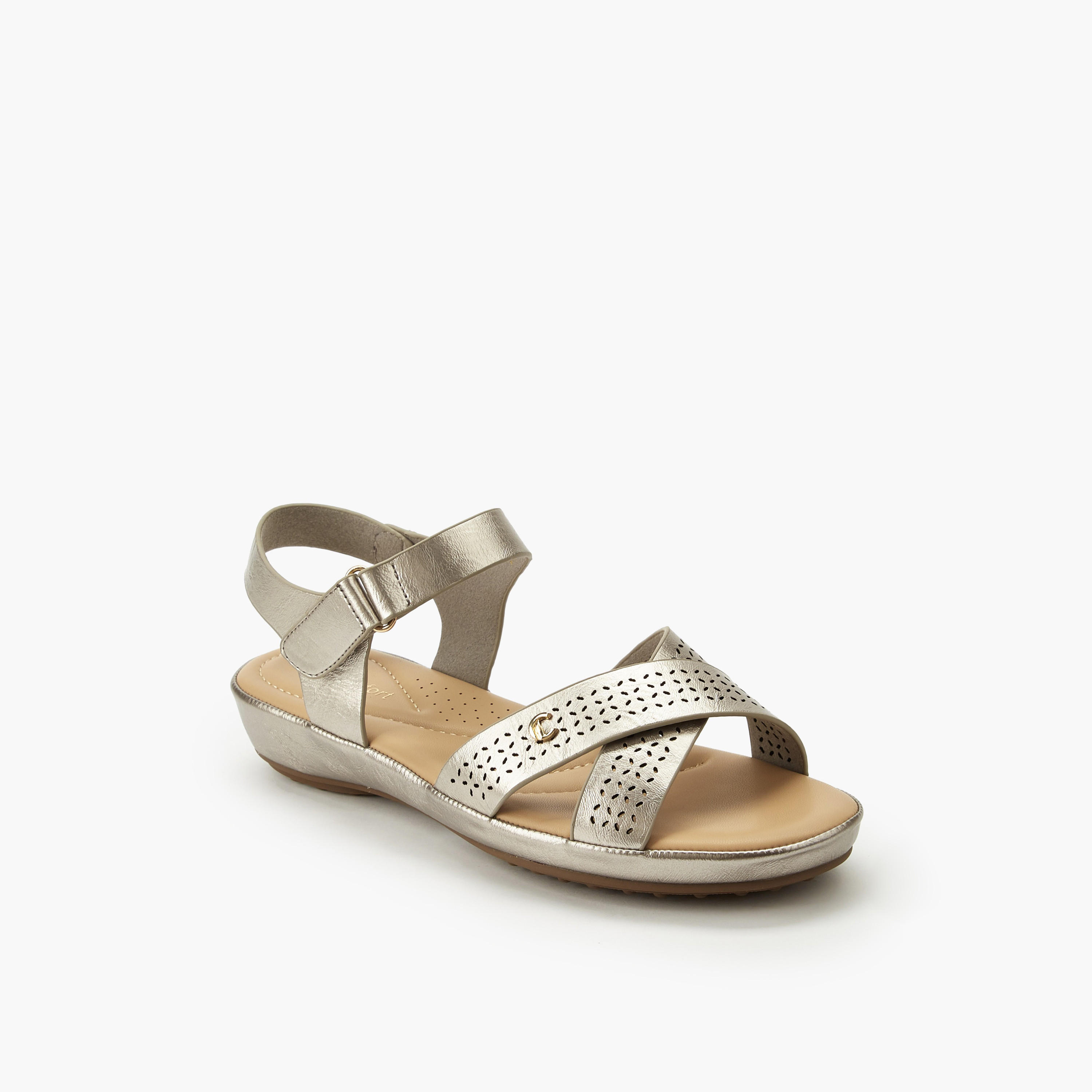 Le Confort Women Hook & Loop Sandals-women-shoes-sandals-flats-image-2