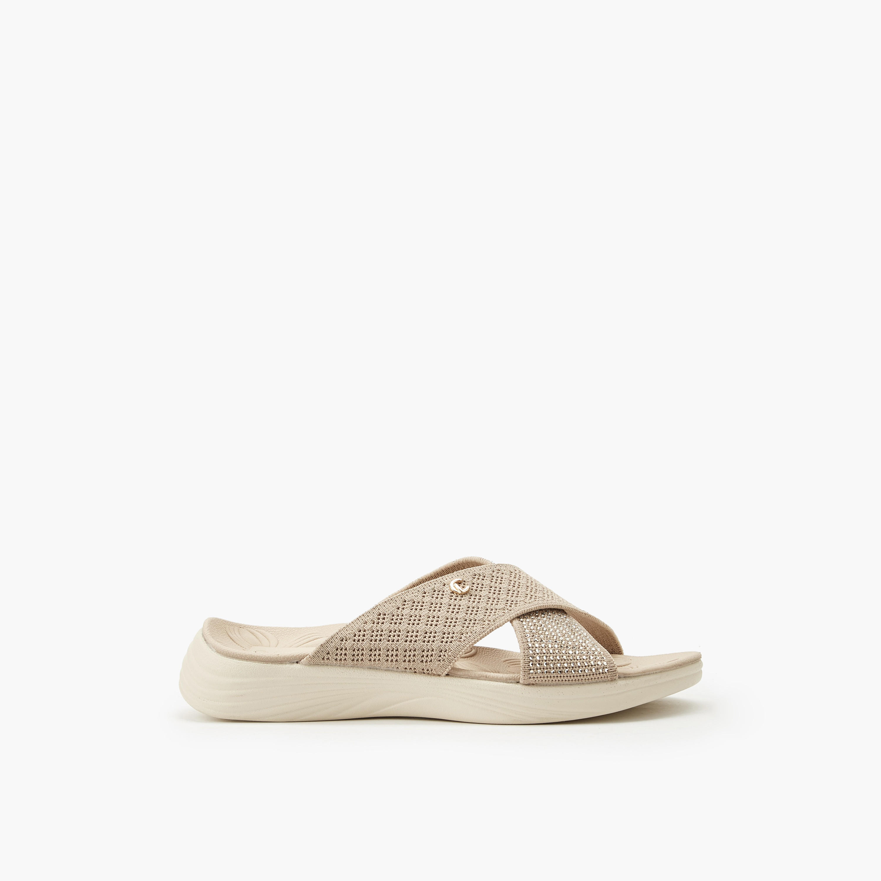 Le Confort Women Shimmering Accent Slip-On Sandals-women-shoes-sandals-flats-image-3