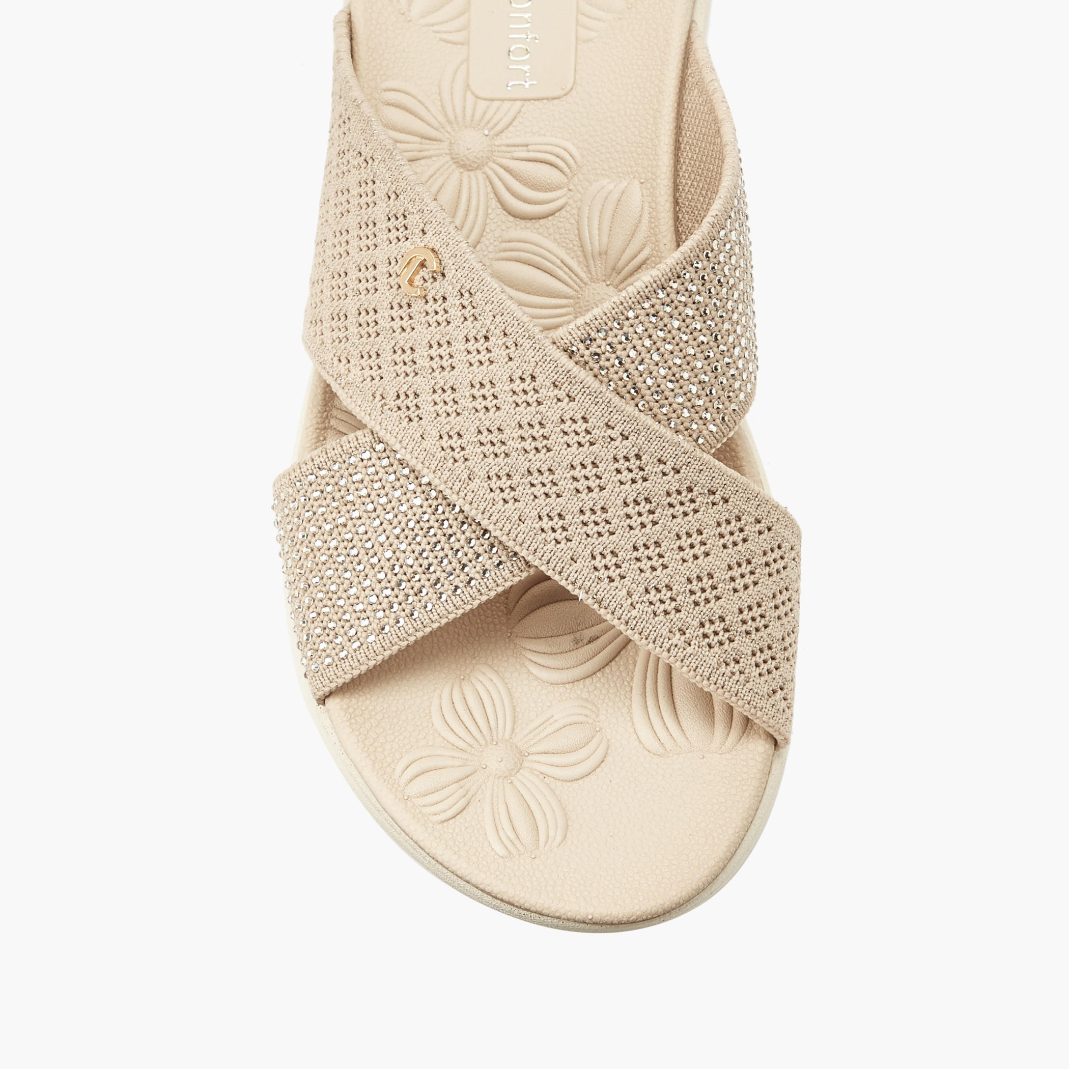 Le Confort Women Shimmering Accent Slip-On Sandals-women-shoes-sandals-flats-image-4