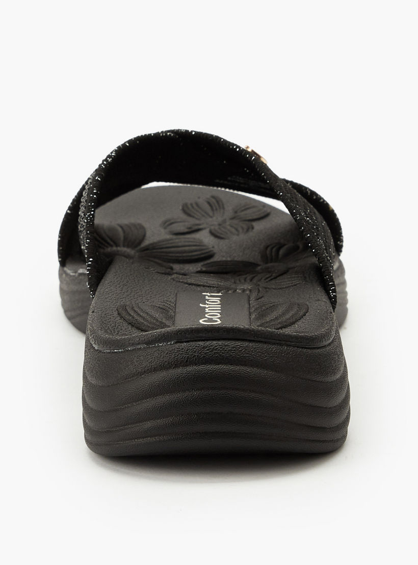صندل سهل الارتداء بزينة لامعة للنساء من لو كونفورت-women-shoes-sandals-flats-image-5