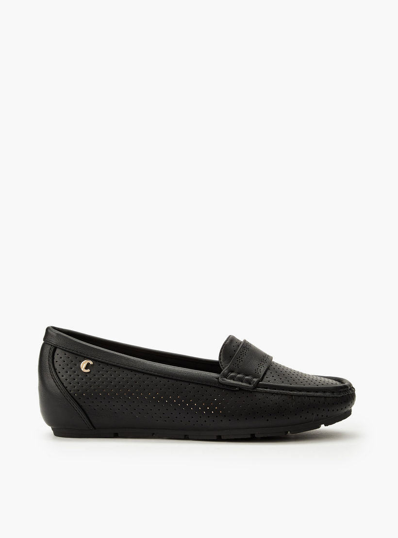 حذاء سهل الارتداء مريح ومثقب للنساء من لو كونفورت-women-shoes-loafersandmoccasins-image-3