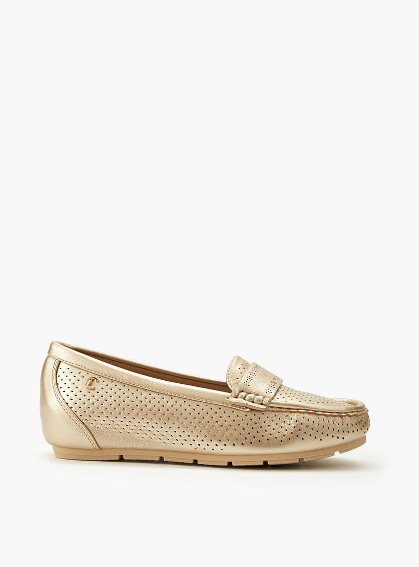 حذاء سهل الارتداء مريح ومثقب للنساء من لو كونفورت-women-shoes-loafersandmoccasins-image-3