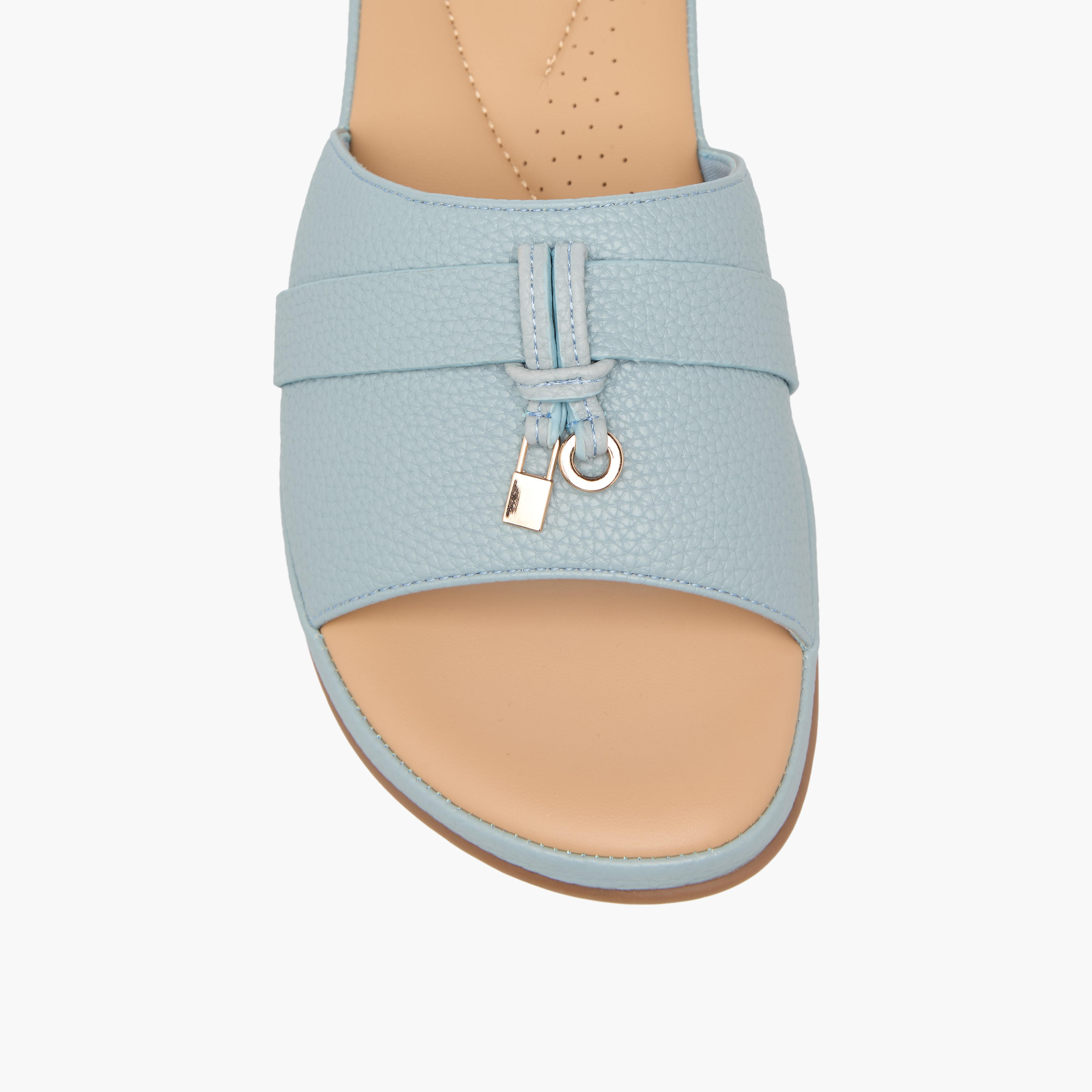 Le Confort Women Embellished Slip-On Sandals-women-shoes-flats-sandals-image-4