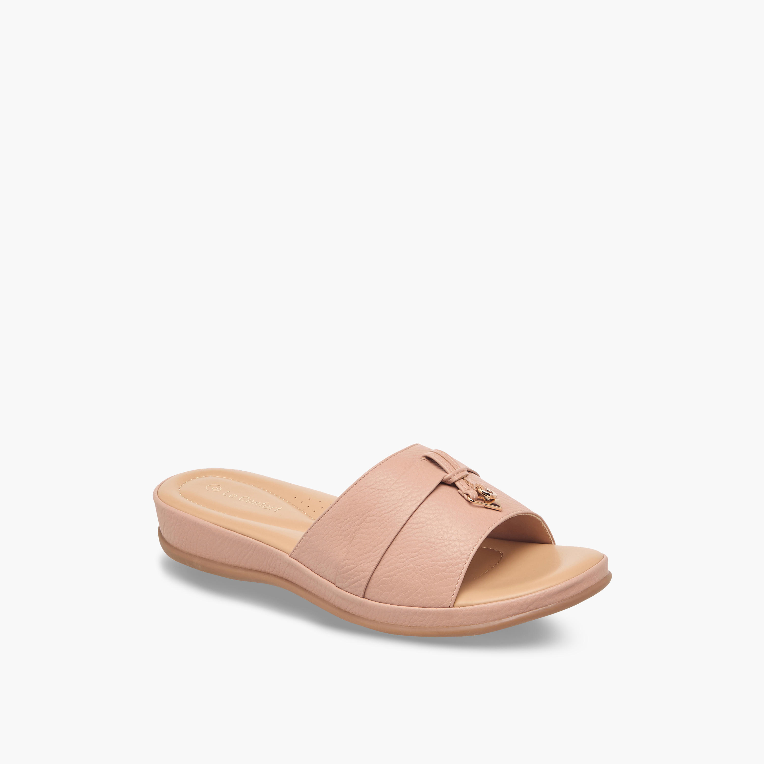 Le Confort Women Embellished Slip-On Sandals-women-shoes-flats-sandals-image-2