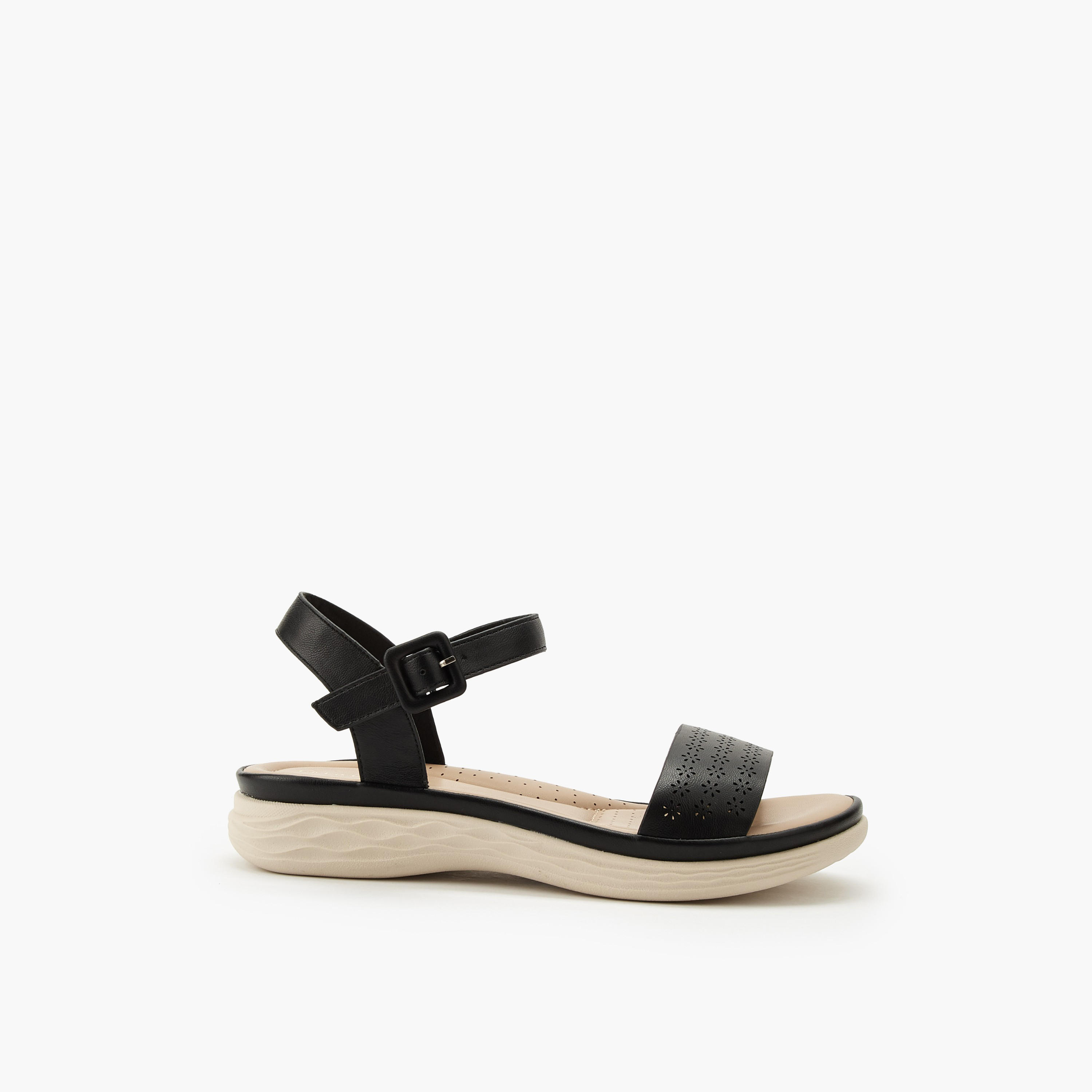 Le Confort Women Perforated Detail Sandals-women-shoes-flats-sandals-image-3