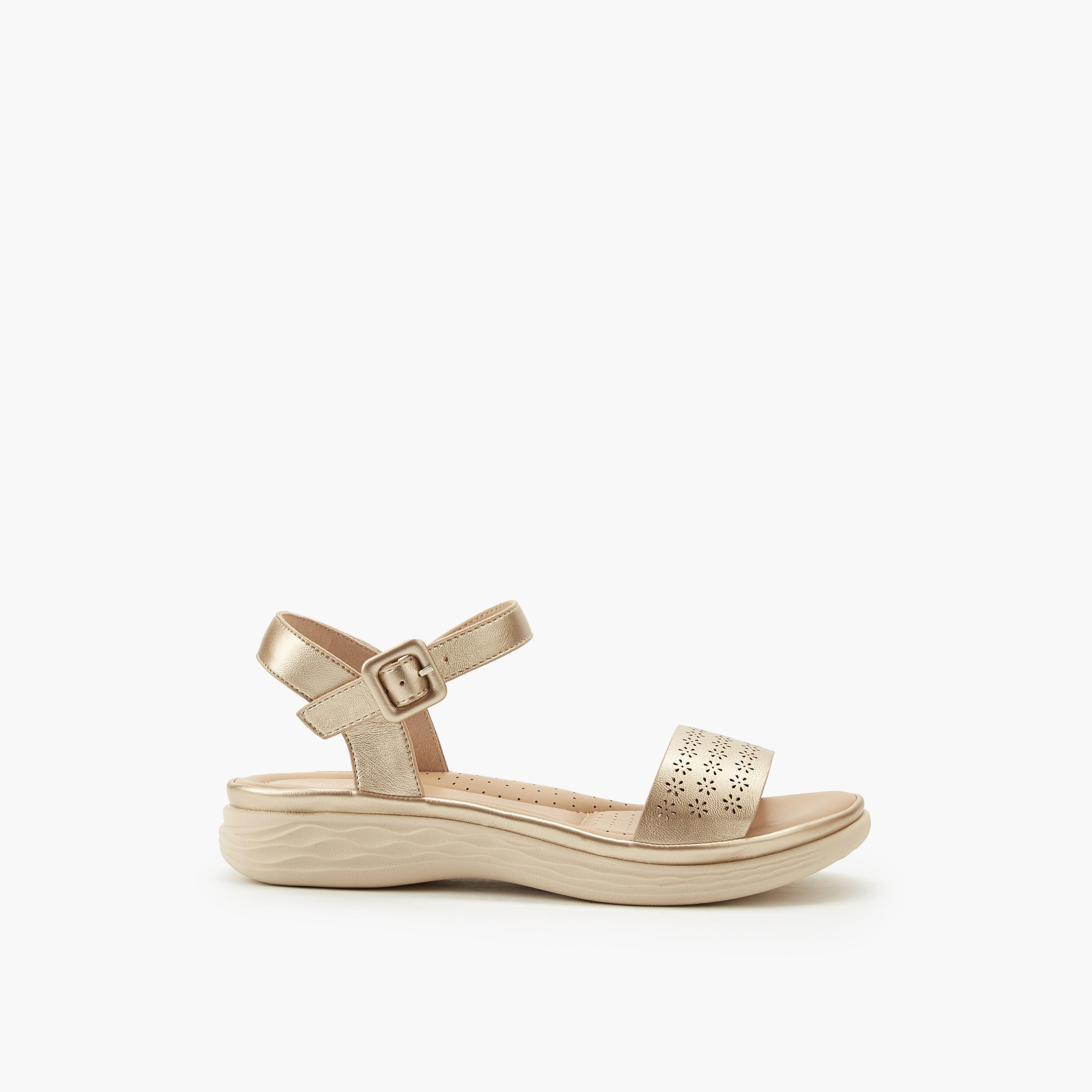 Le Confort Women Perforated Detail Sandals-women-shoes-flats-sandals-image-3