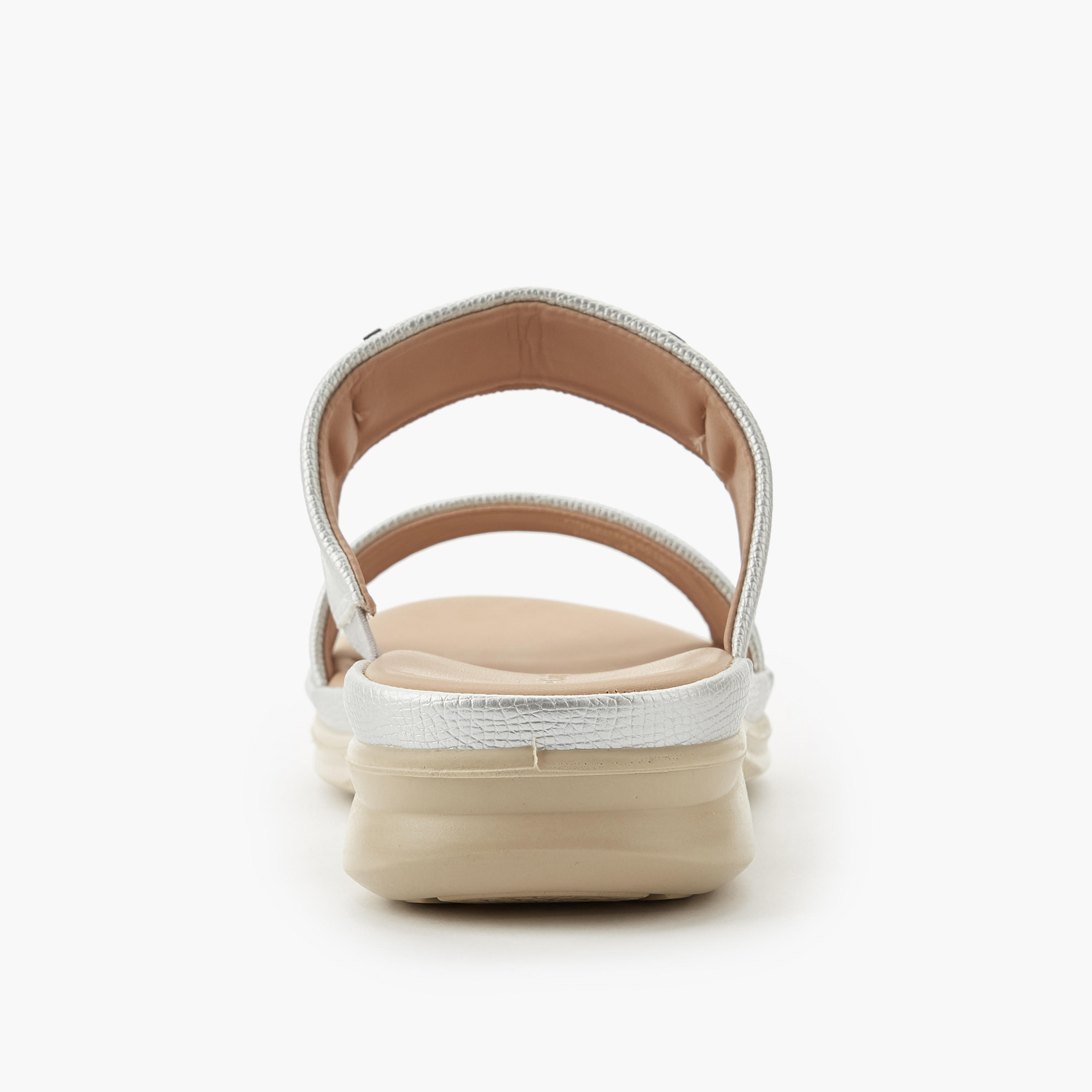 Le Confort Women Metallic Detail Slide Sandals-women-shoes-flats-sandals-image-5