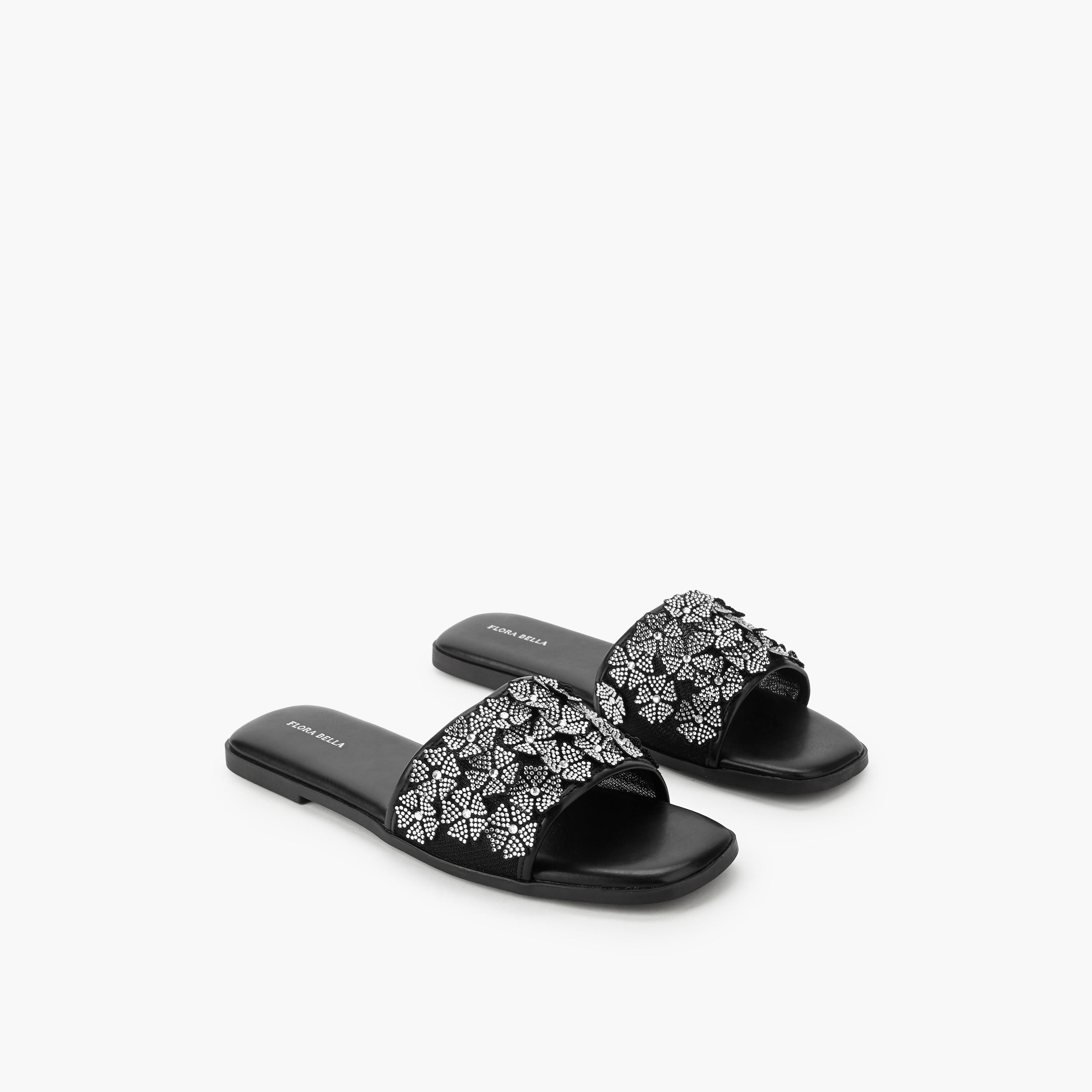 Flora Bella Women Embellished Slip-On Sandals-women-shoes-flats-sandals-image-1