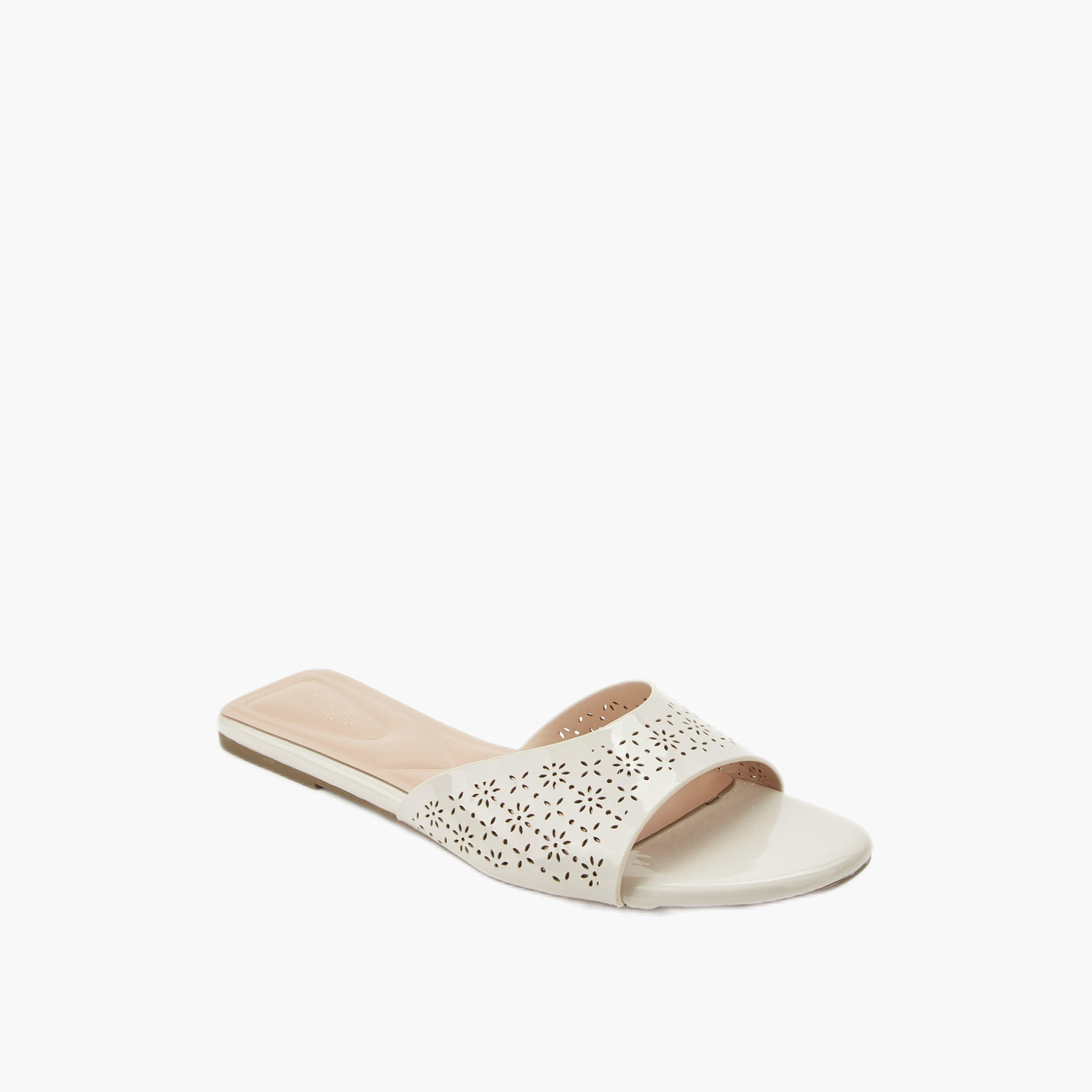 Celeste Women Laser Cut Flat Sandals-women-shoes-flats-sandals-image-2