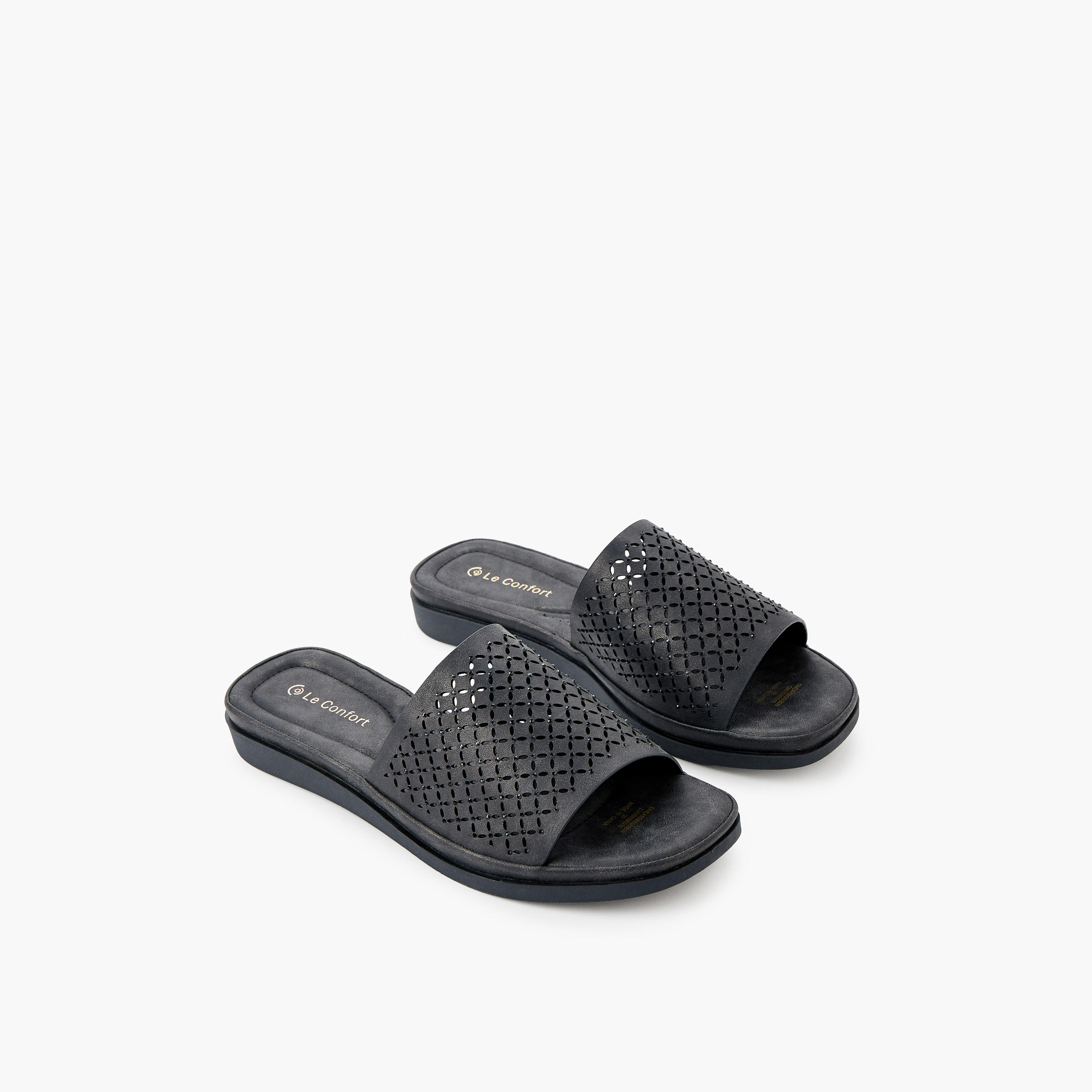 Le Confort Women Embellished Slip-On Sandals-women-shoes-flats-sandals-image-4