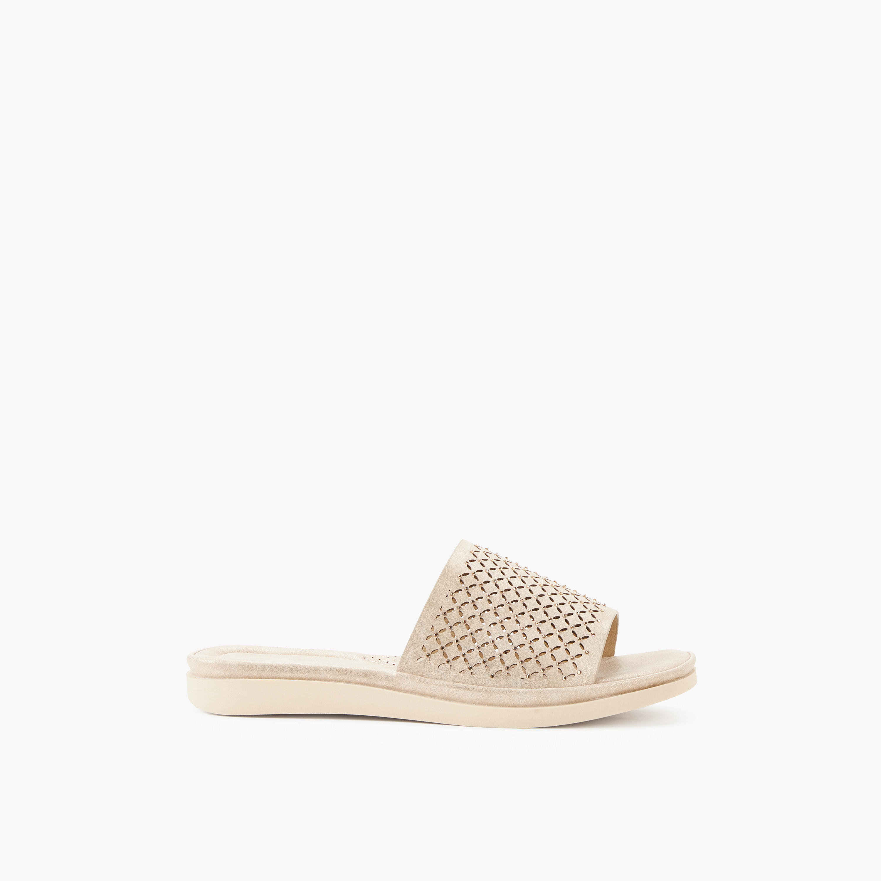 Le Confort Women Embellished Slip-On Sandals-women-shoes-flats-sandals-image-3