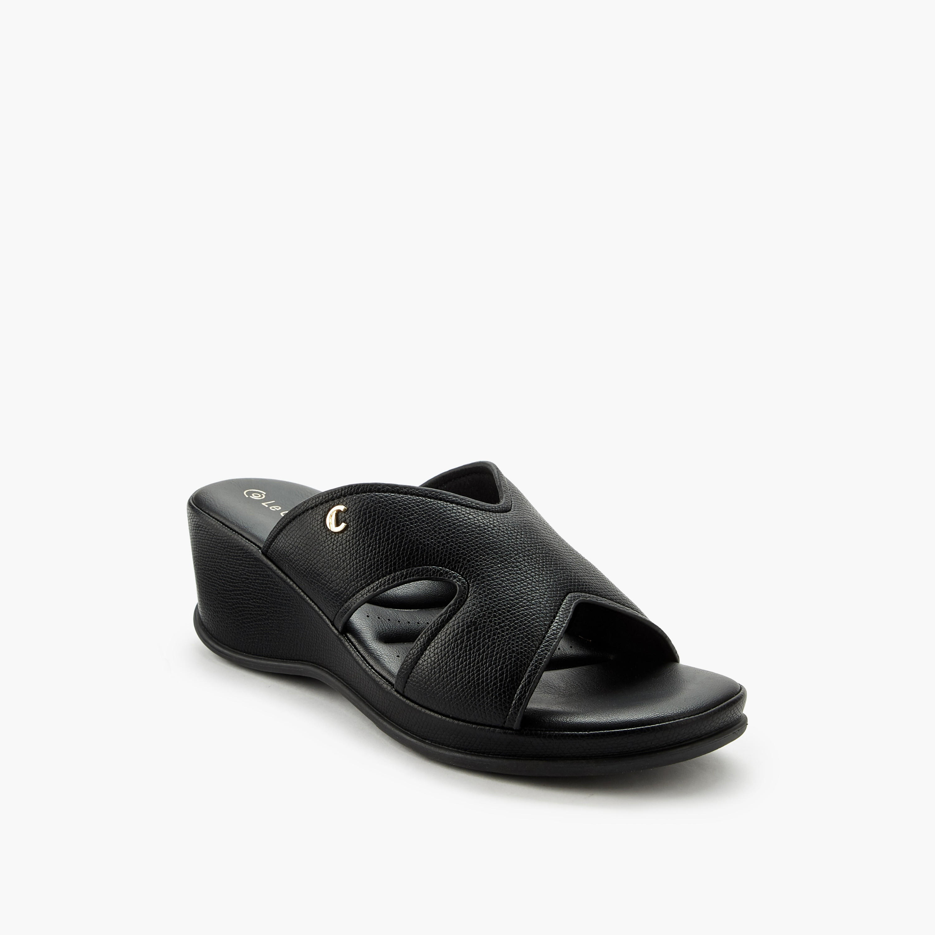 Le Confort Women Wedge Heel Comfort Sandals-women-shoes-sandals-heeled-image-2