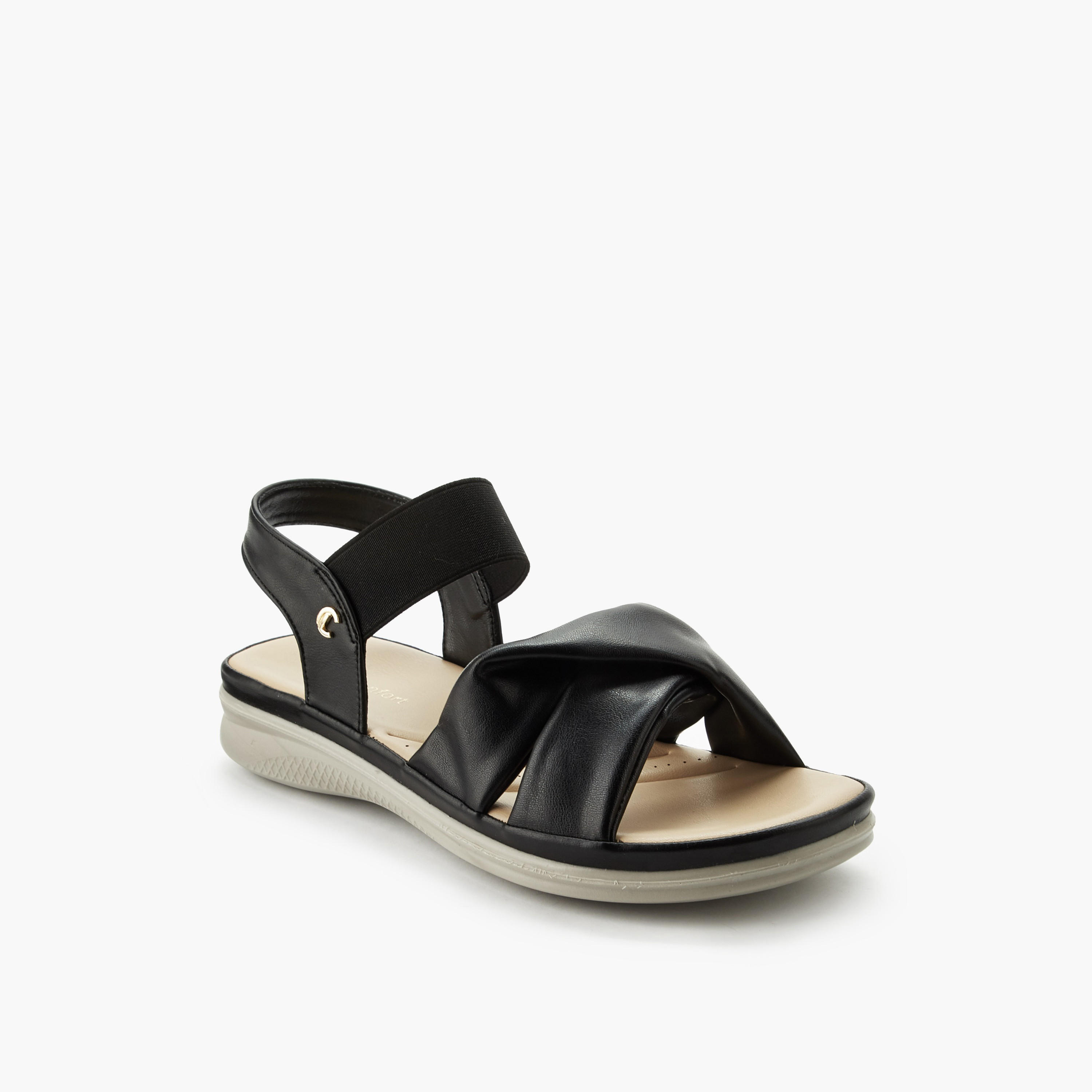 Le Confort Women Cross Strap Comfort Sandals-women-shoes-sandals-heeled-image-2