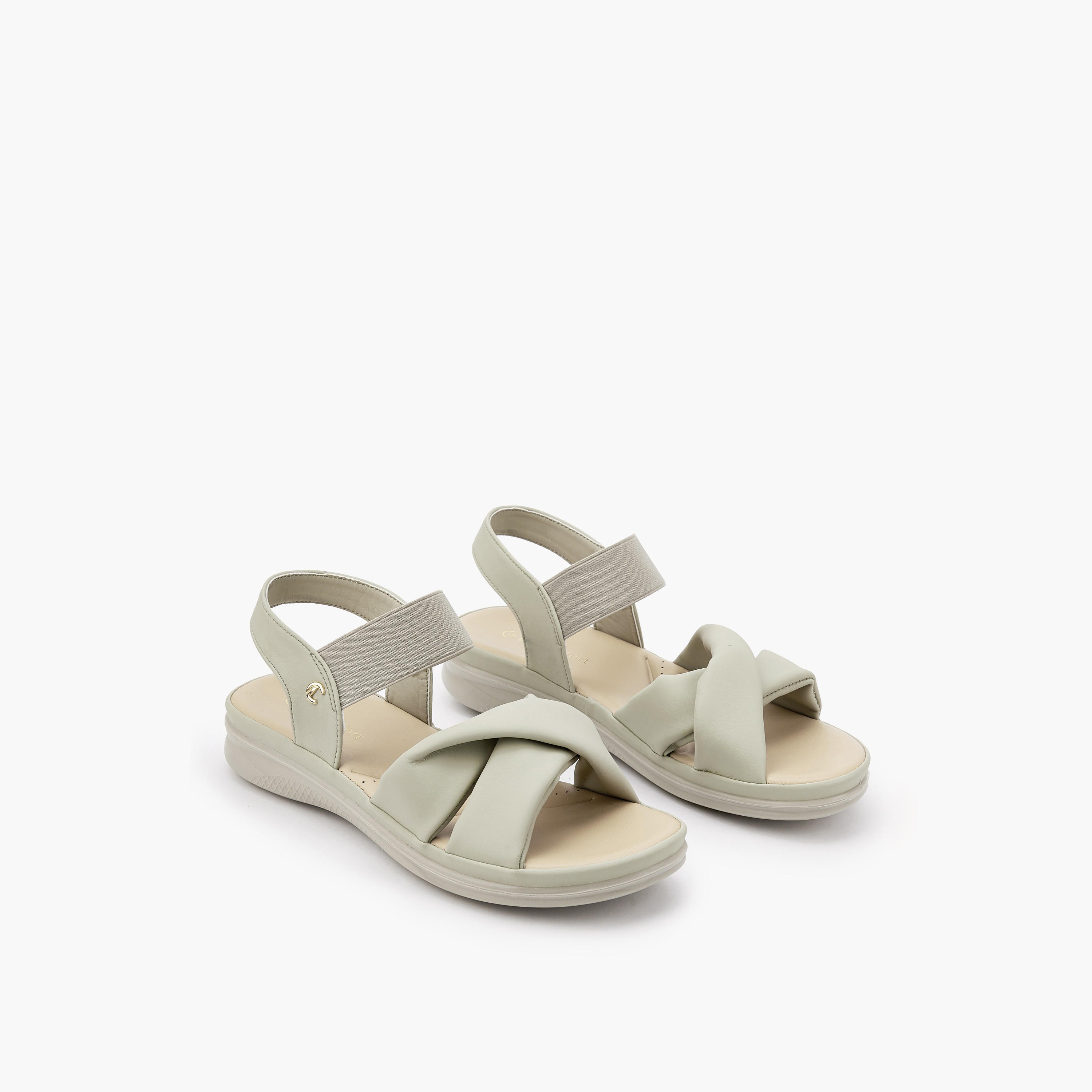 Le Confort Women Cross Strap Comfort Sandals-women-shoes-sandals-heeled-image-1