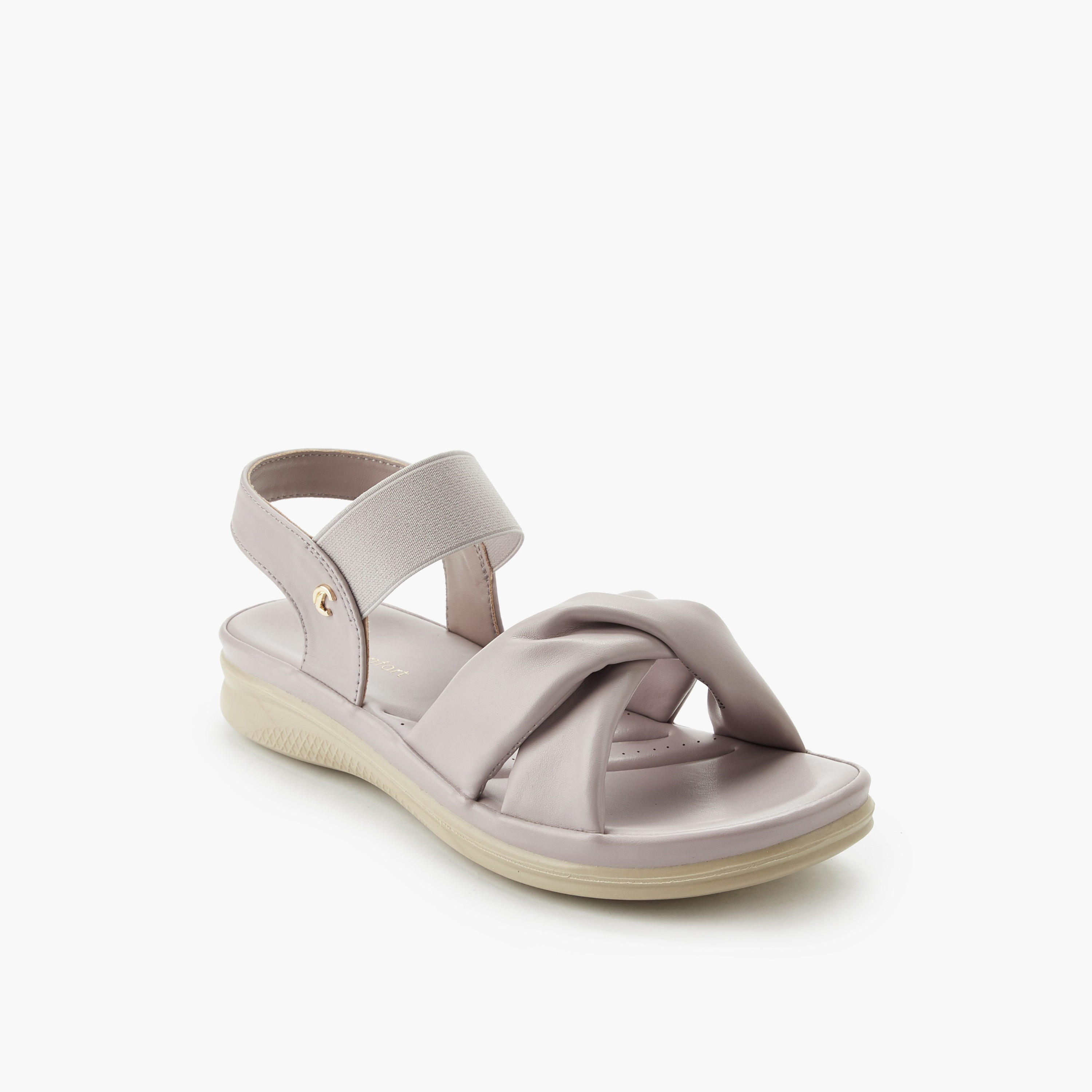 Le Confort Women Cross Strap Comfort Sandals-women-shoes-sandals-heeled-image-2