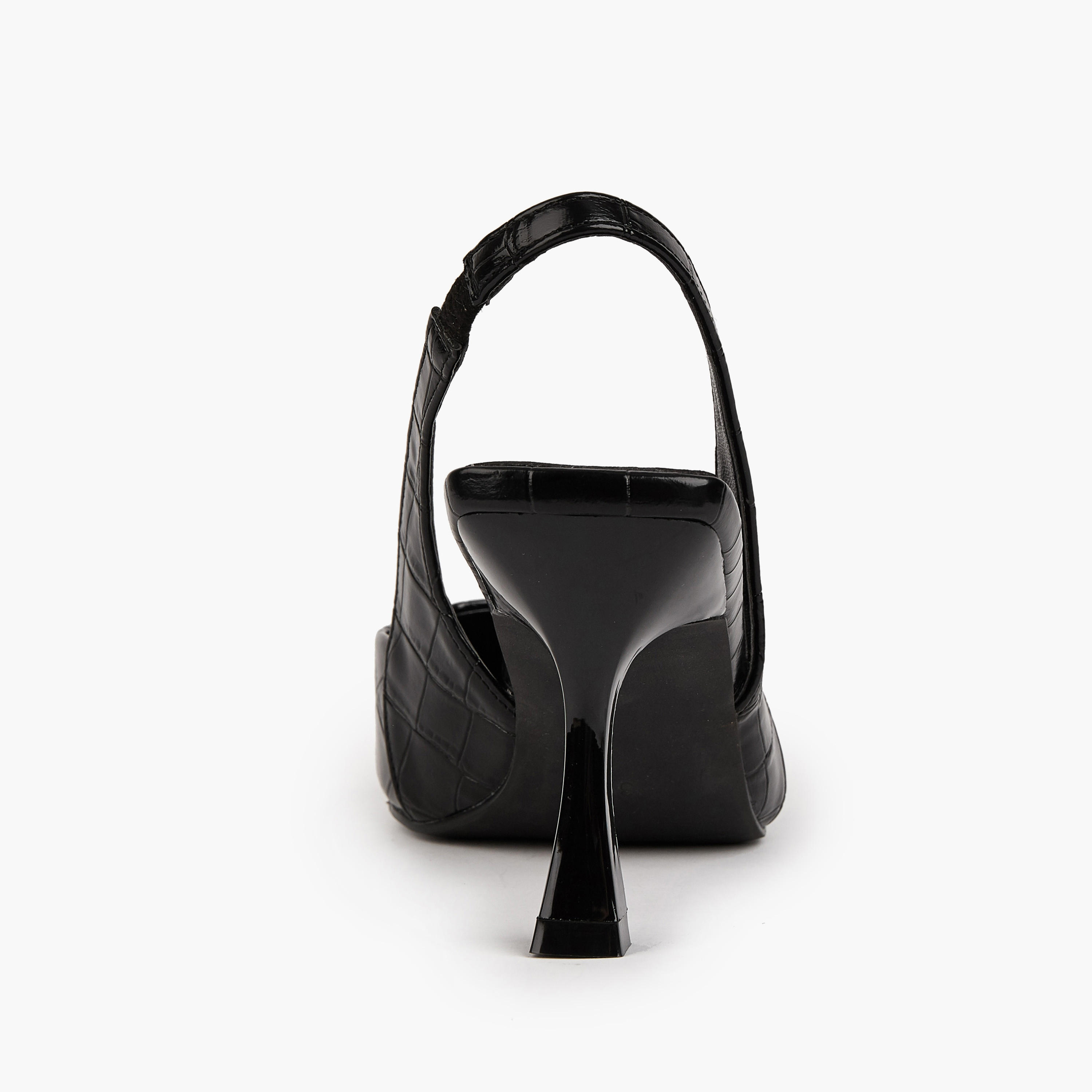 Flora Bella Textured Slingback Shoes with Flared Heels-women-shoes-heels-image-4