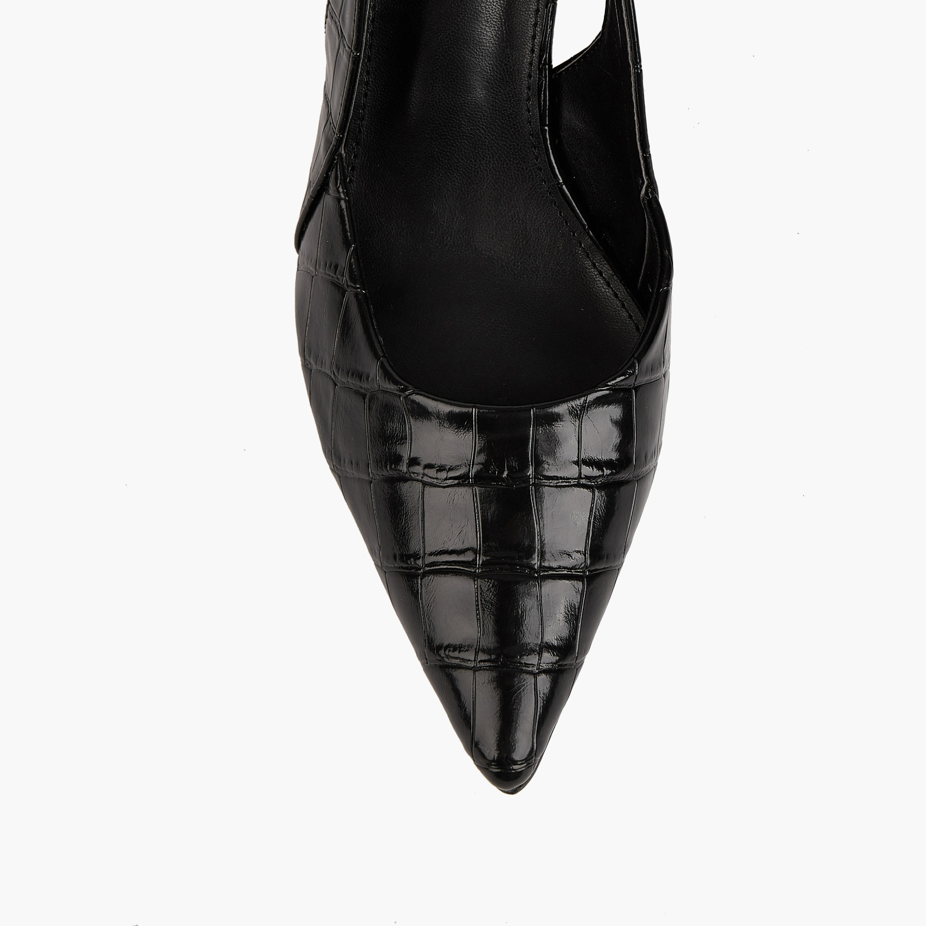 Flora Bella Textured Slingback Shoes with Flared Heels-women-shoes-heels-image-5