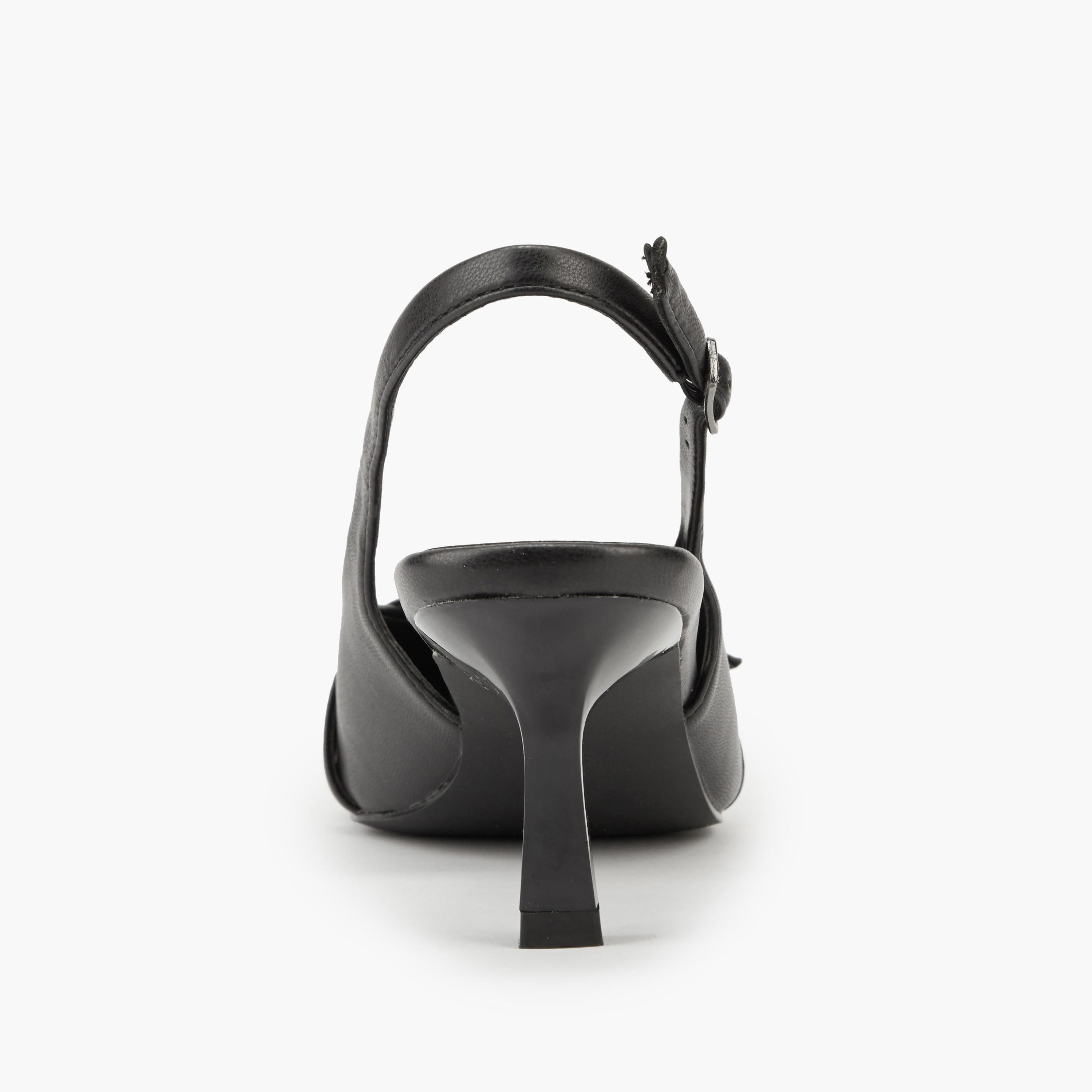 Flora Bella Buckle Accent Shoes with Flared Heels-women-shoes-heels-image-5
