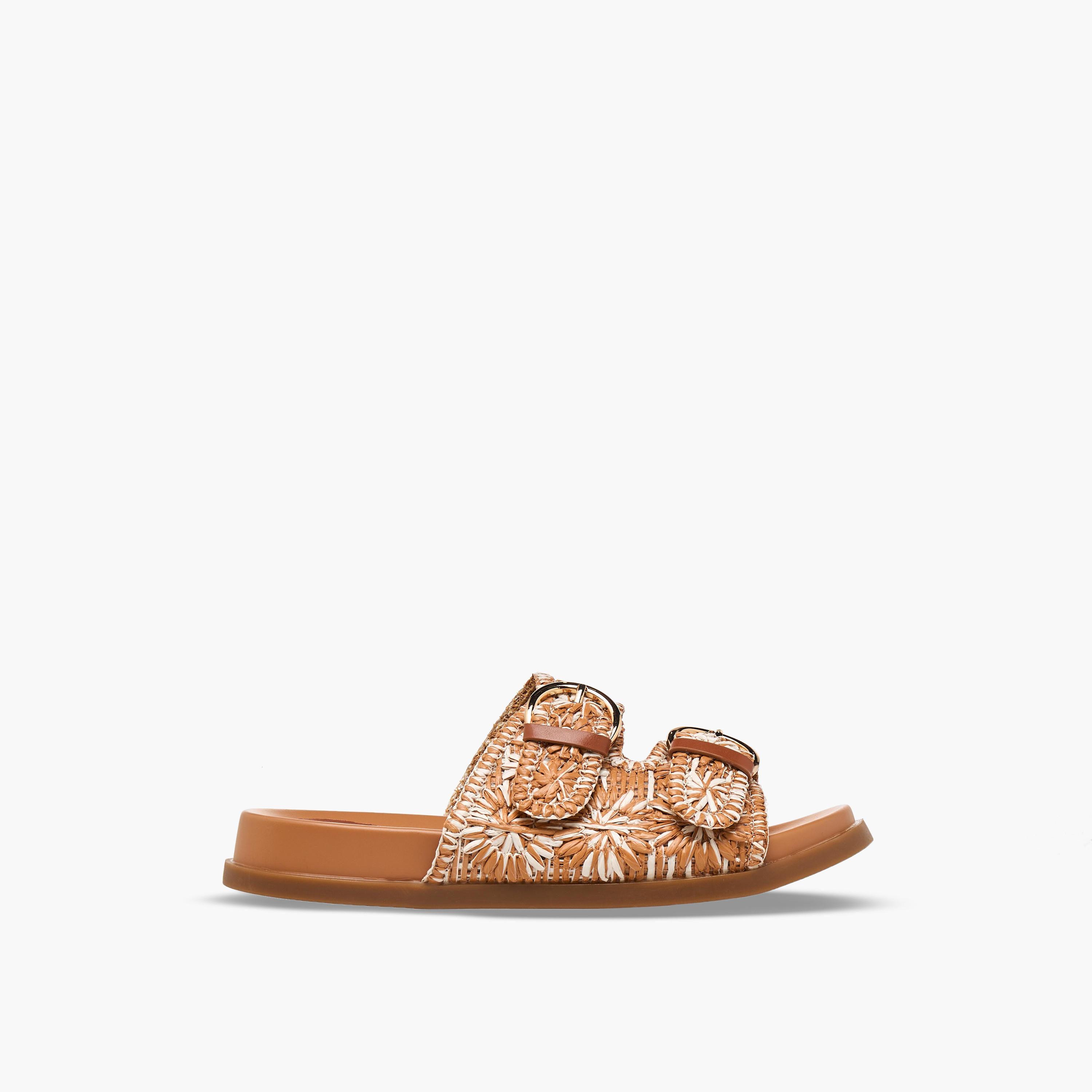 صندل سهل الارتداء بنمط منسوج بارز الملمس للنساء من فلورا بيلا-women-shoes-flats-sandals-image-2