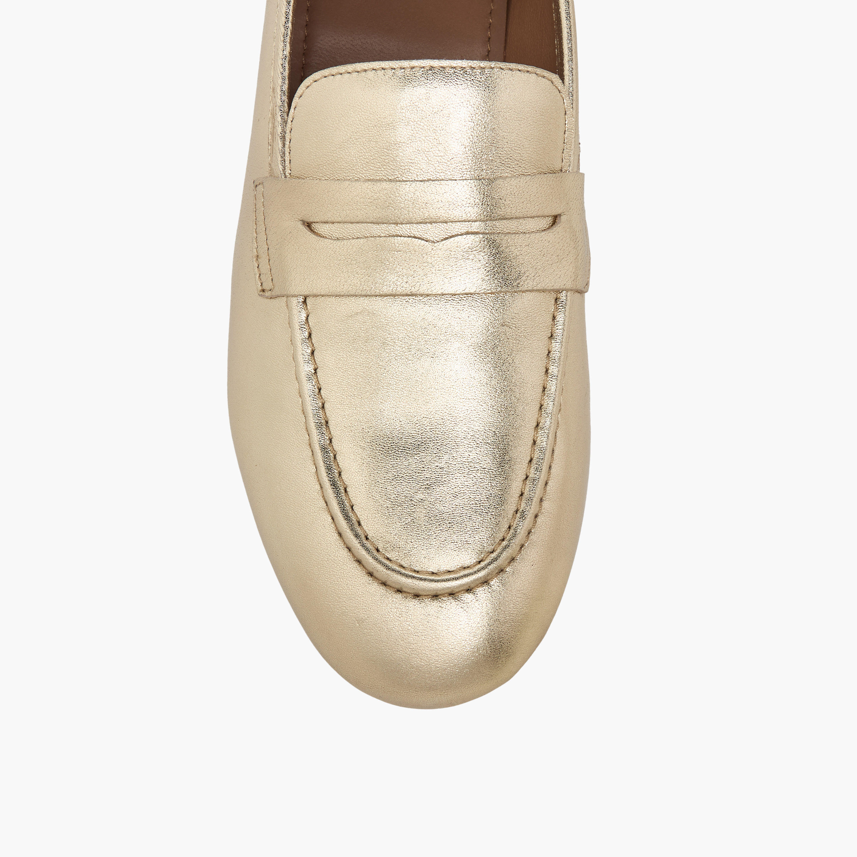 Paprika Metallic Slip-On Loafers with Cut-Out Detail-women-shoes-flats-loafers-image-5