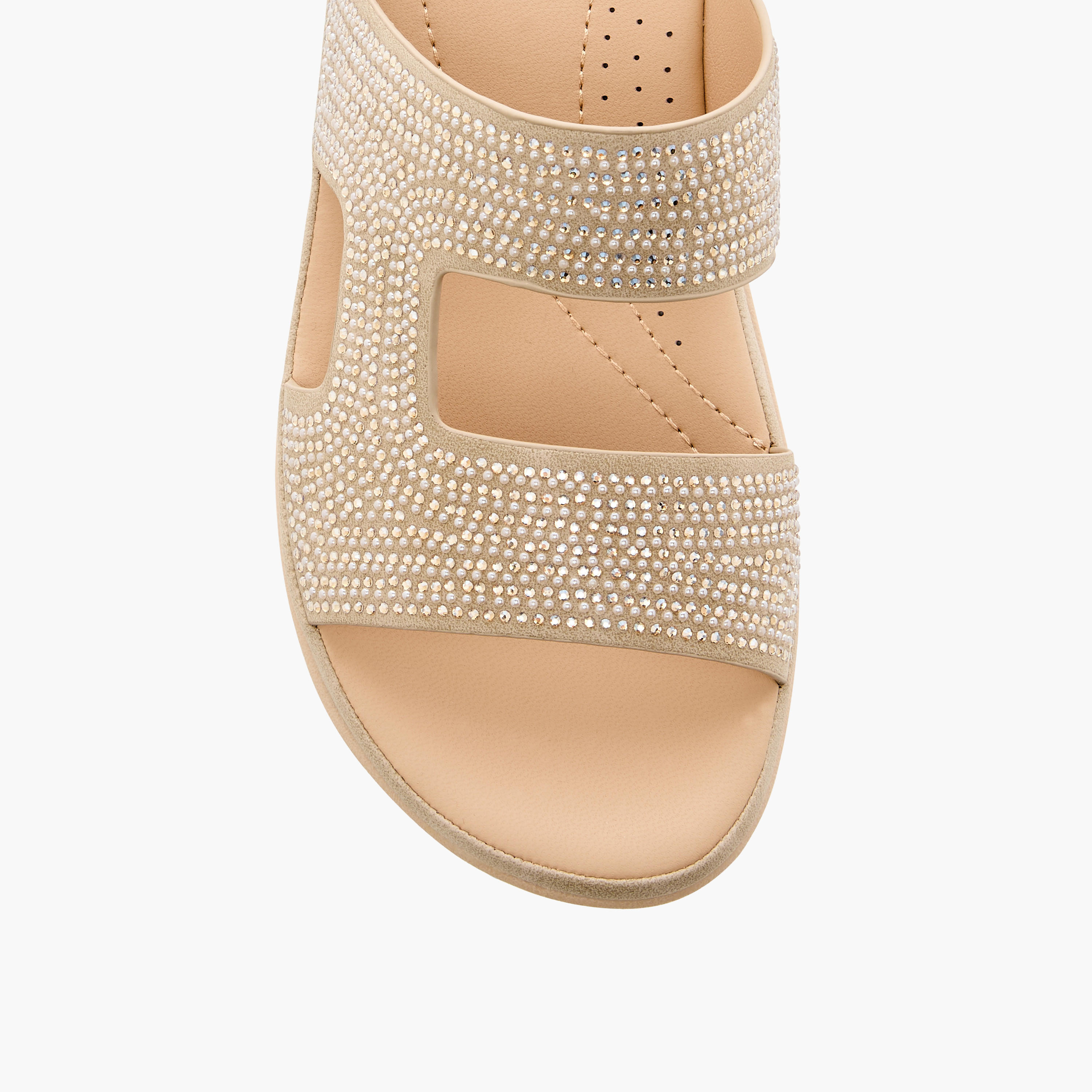 Le Confort Embellished Slip-On Sandals-women-shoes-flats-sandals-image-4